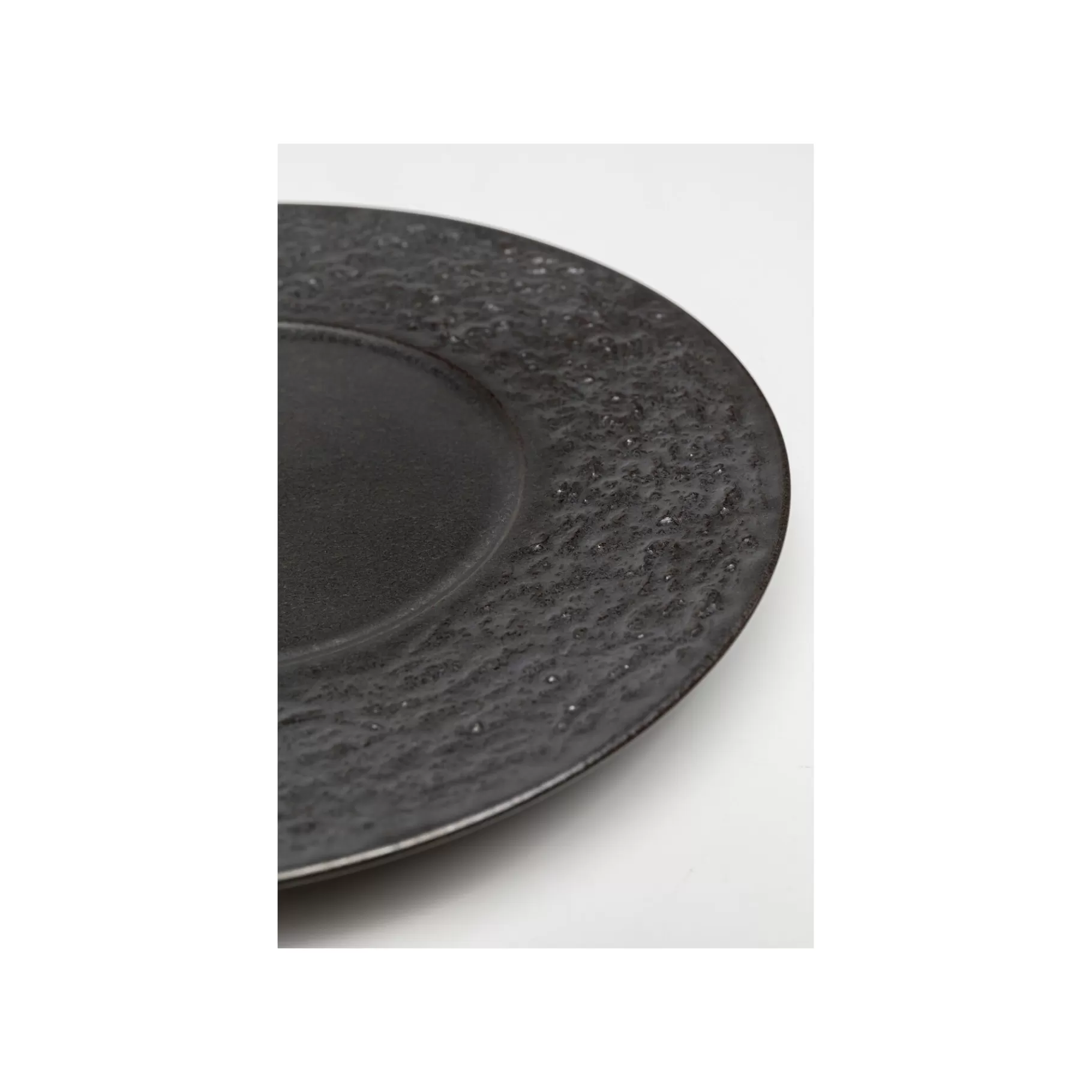 Store Assiettes Cosmos Noires 21cm Set De 4 Vaisselle