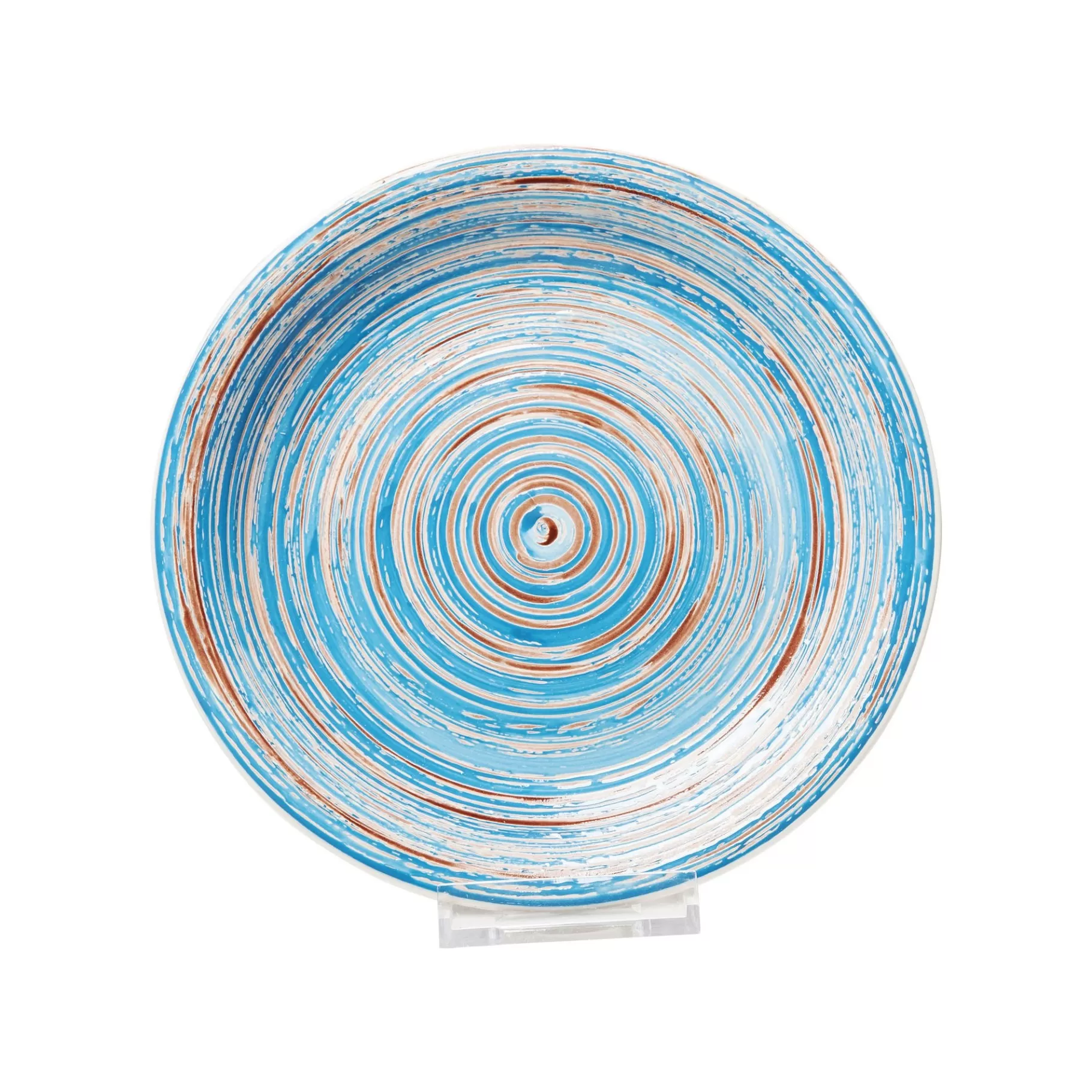 Sale Assiettes Swirl Blue 27cm Set De 4 Vaisselle