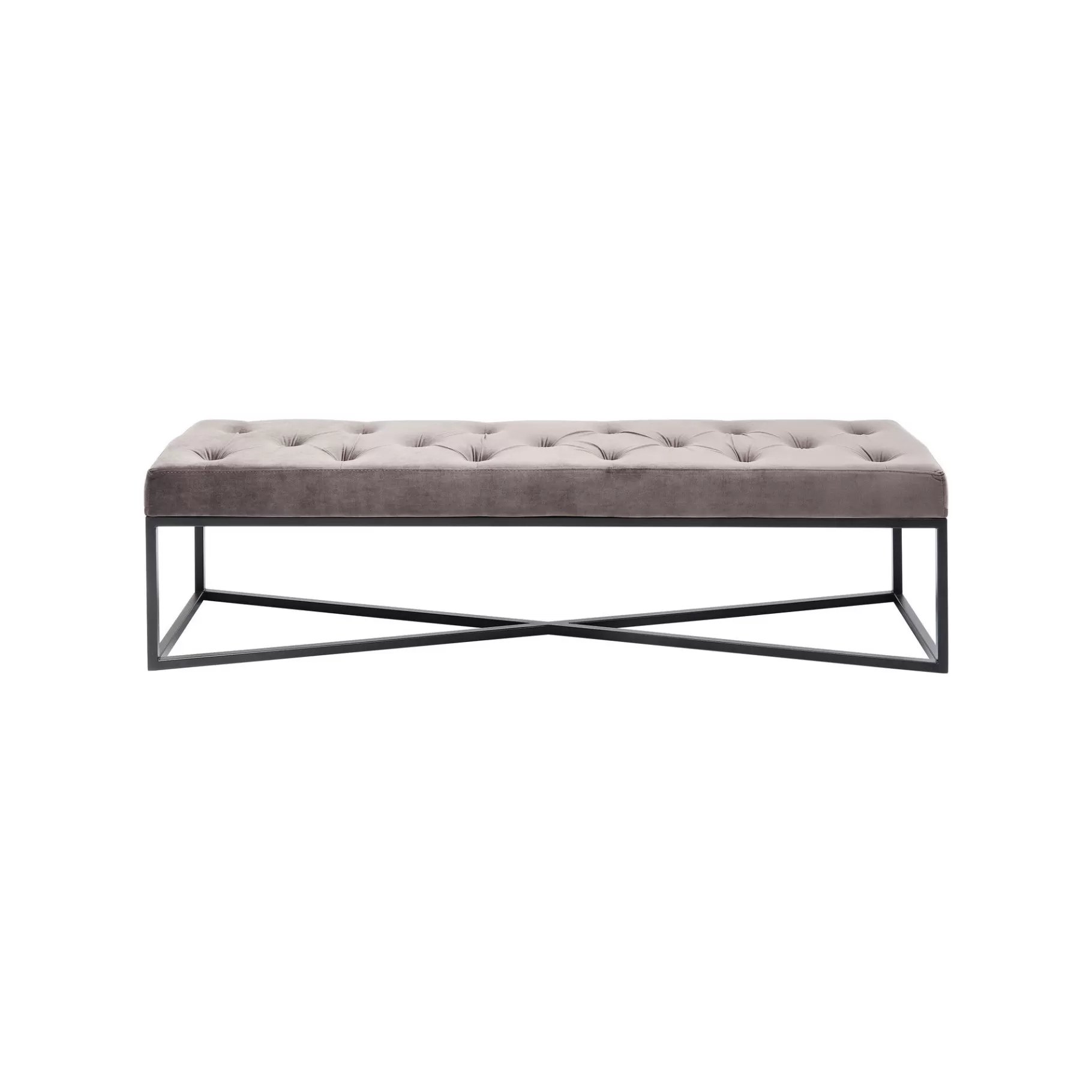 New Banc Crossover Gris Et Noir 150x40cm Banc