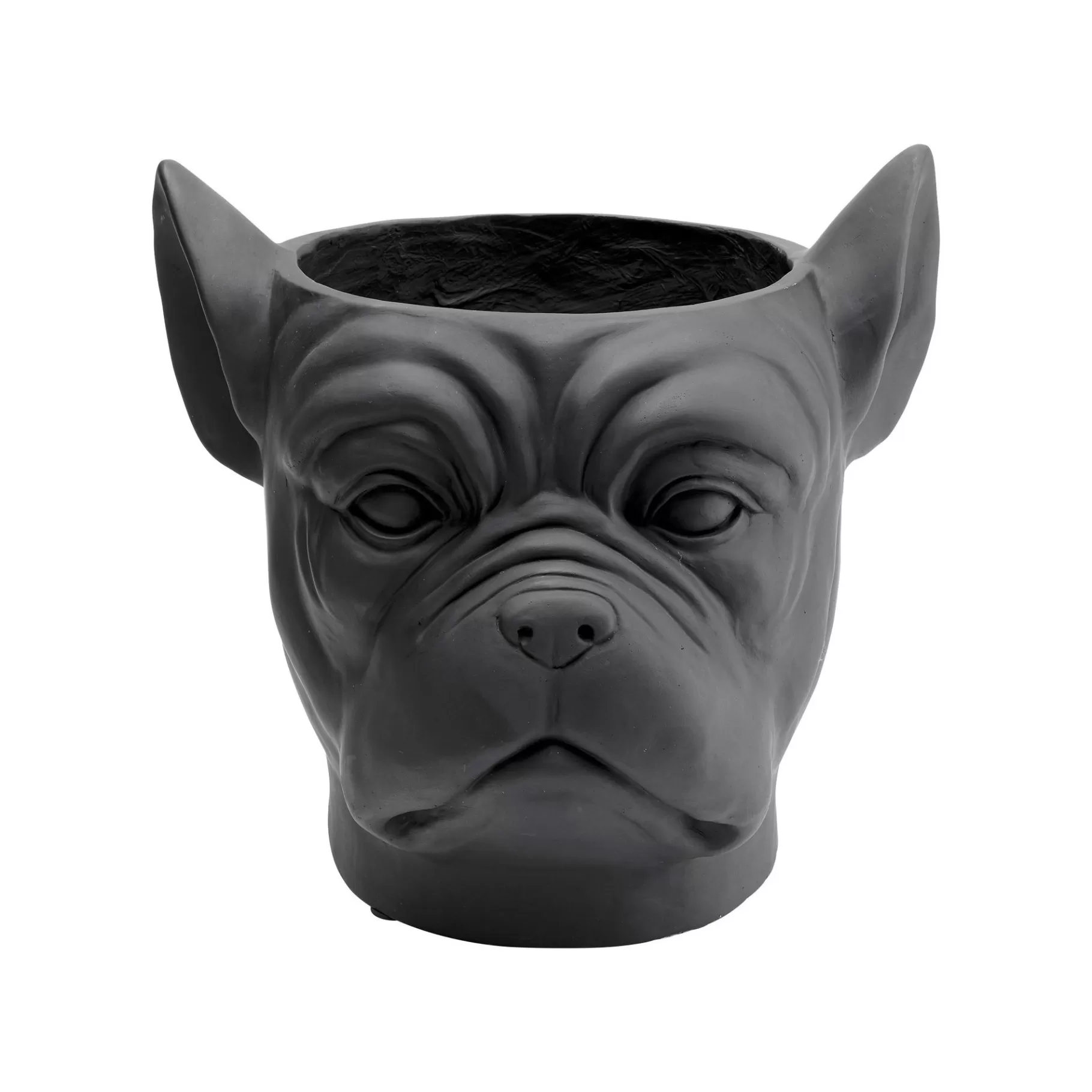 Shop Cache-pot Bouledogue Noir Vase