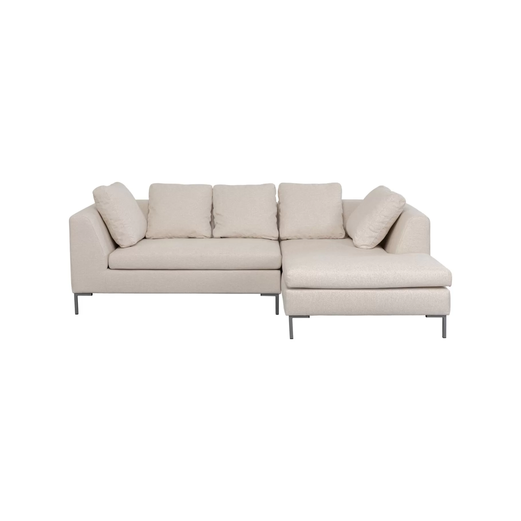 Outlet Canapé D'angle Gianna 250cm Droite Crème Canapé & Banquette