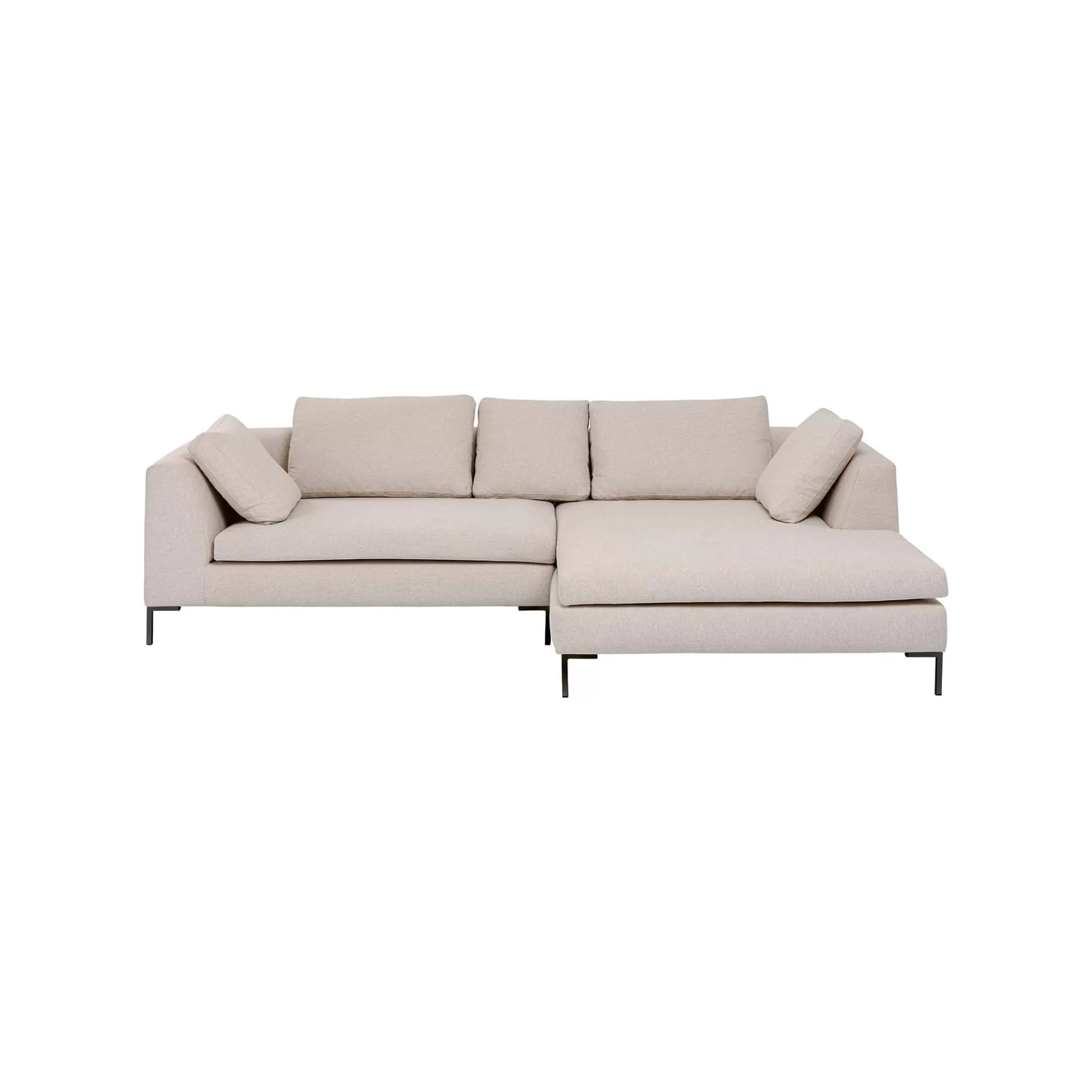 Flash Sale Canapé D'angle Gianna 290cm Droite Crème Canapé & Banquette