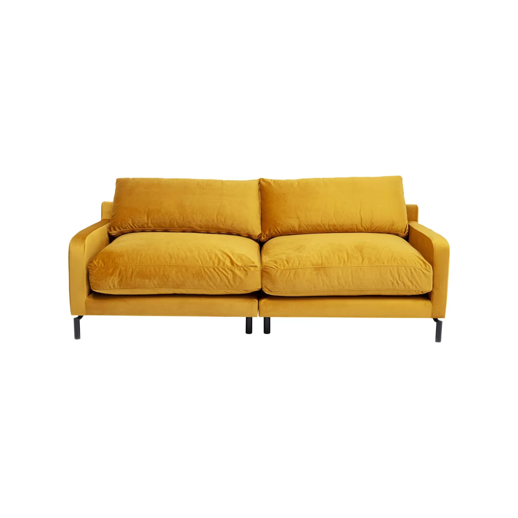 Flash Sale Canapé Discovery 2 Places Velours Ocre Canapé & Banquette