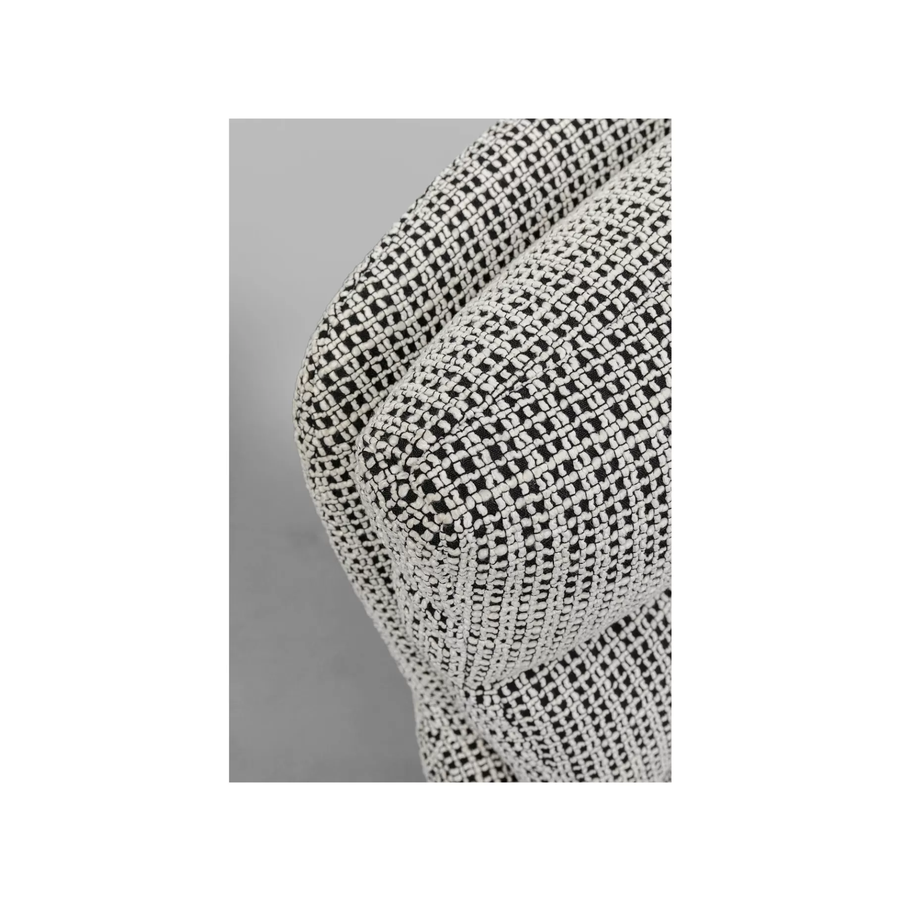 Store Chaise Avec Accoudoirs Pivotante Bosse Noire Et Blanche Chaise