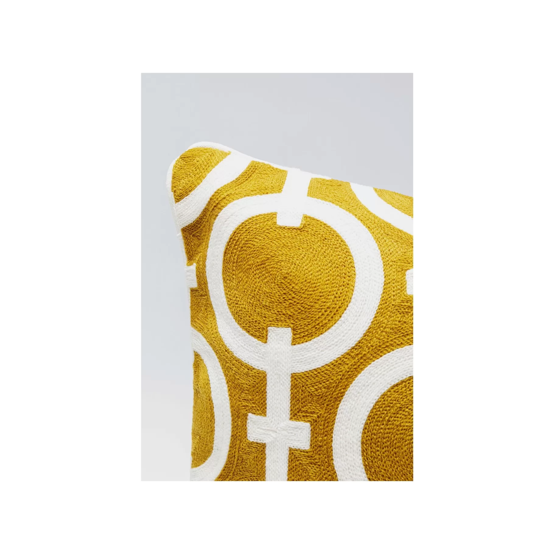 Cheap Coussin Catena Chain Jaune Et Blanc Coussin & Plaid