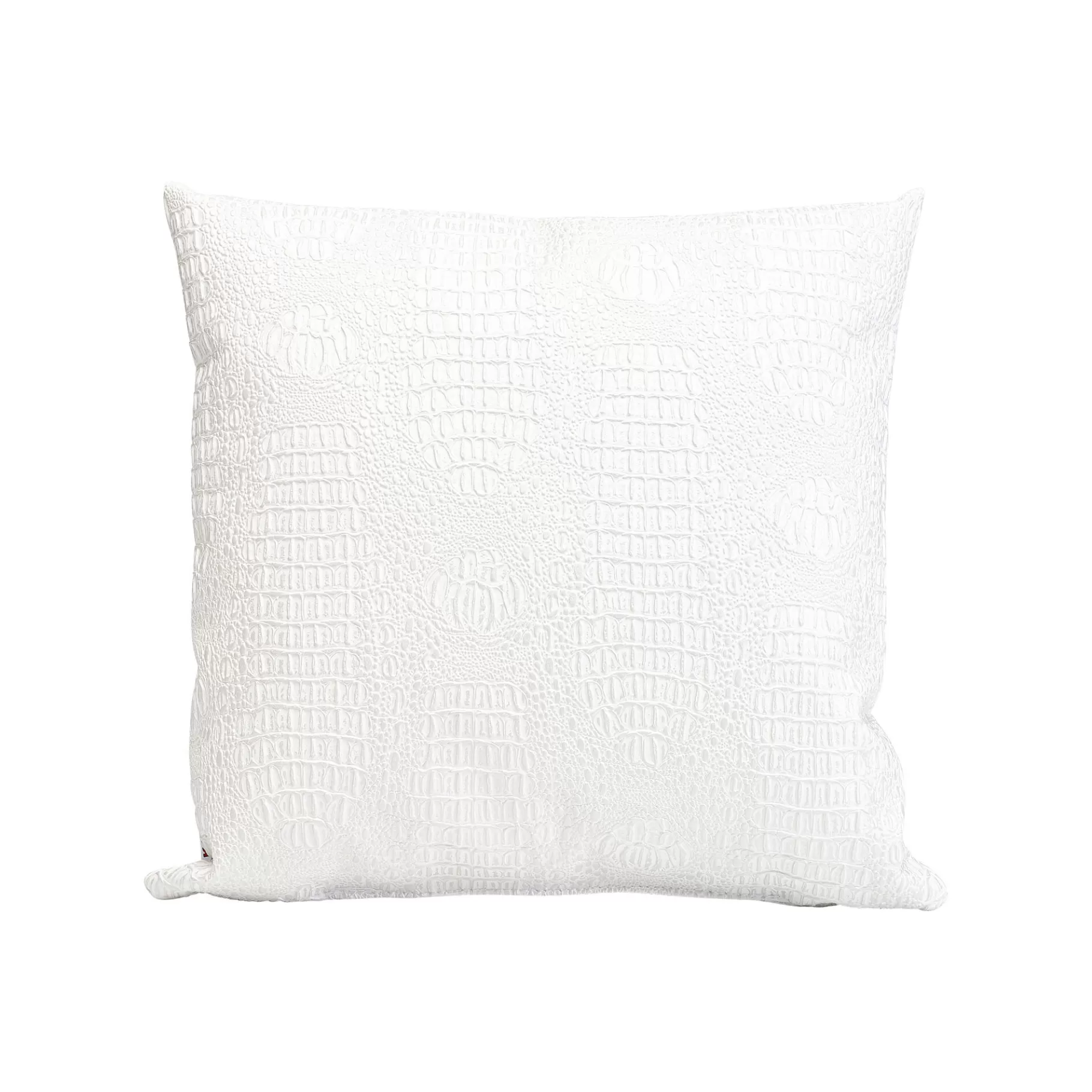 Shop Coussin Croco Blanc Coussin & Plaid