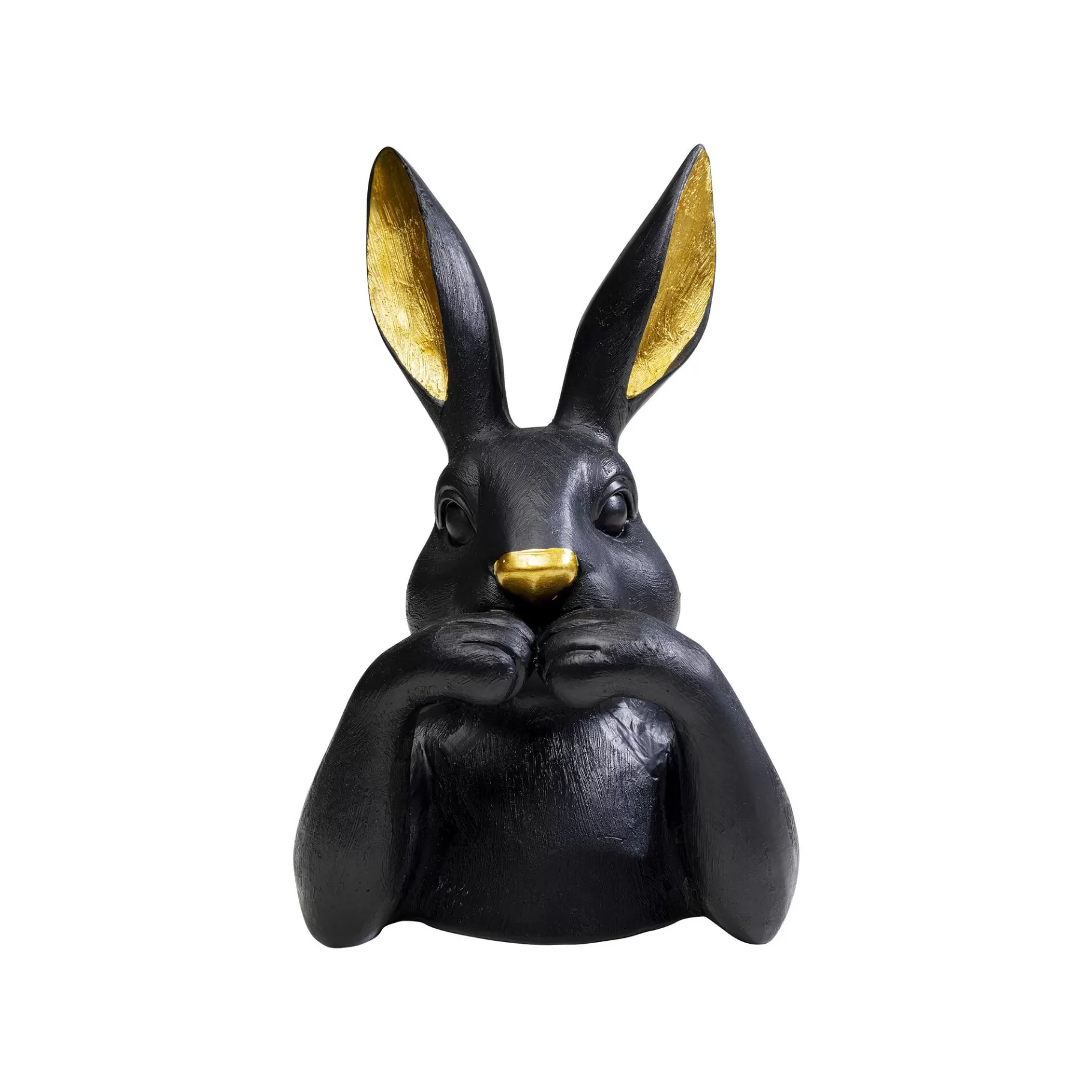 Clearance Déco Buste Lapin Noir 23cm Déco