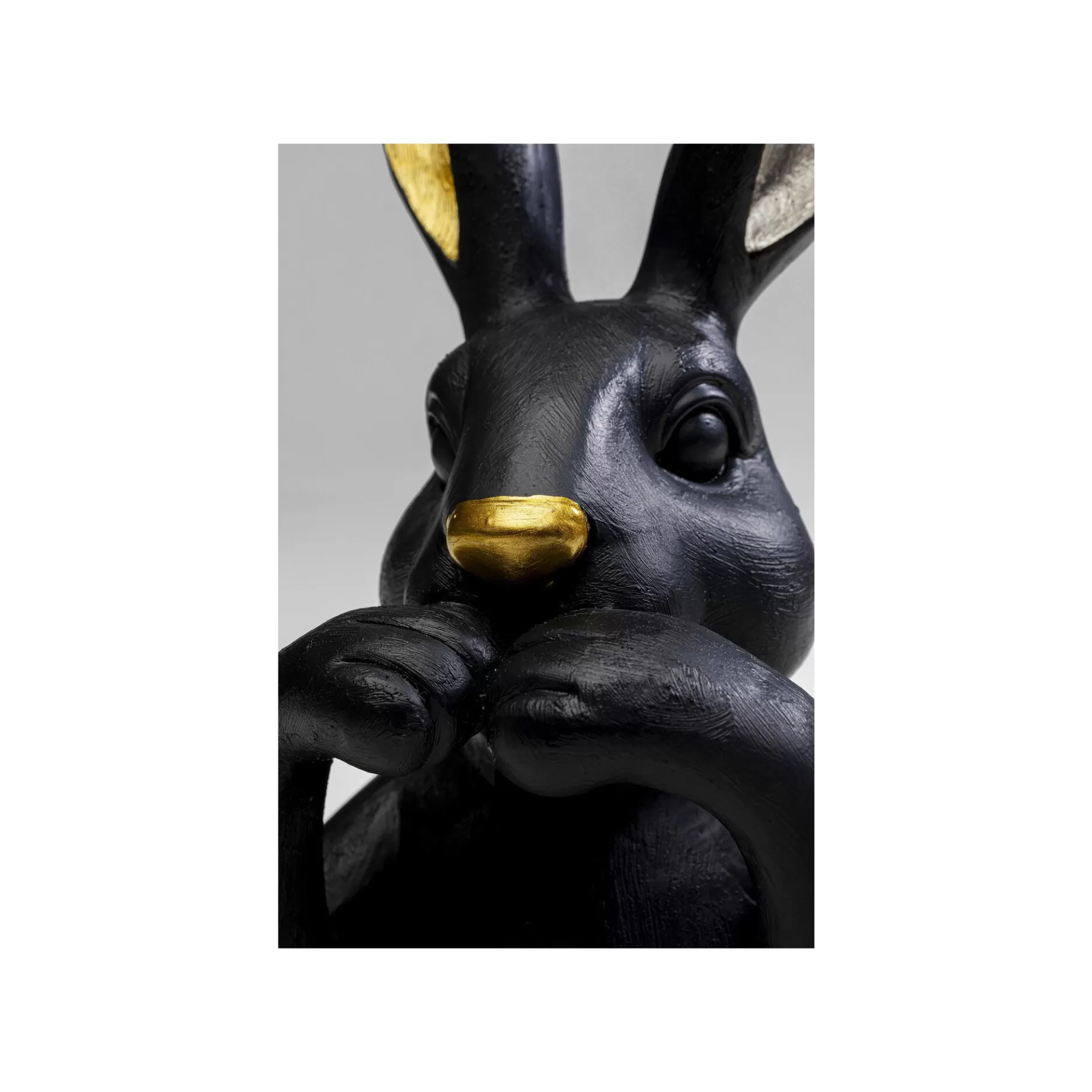 Clearance Déco Buste Lapin Noir 23cm Déco