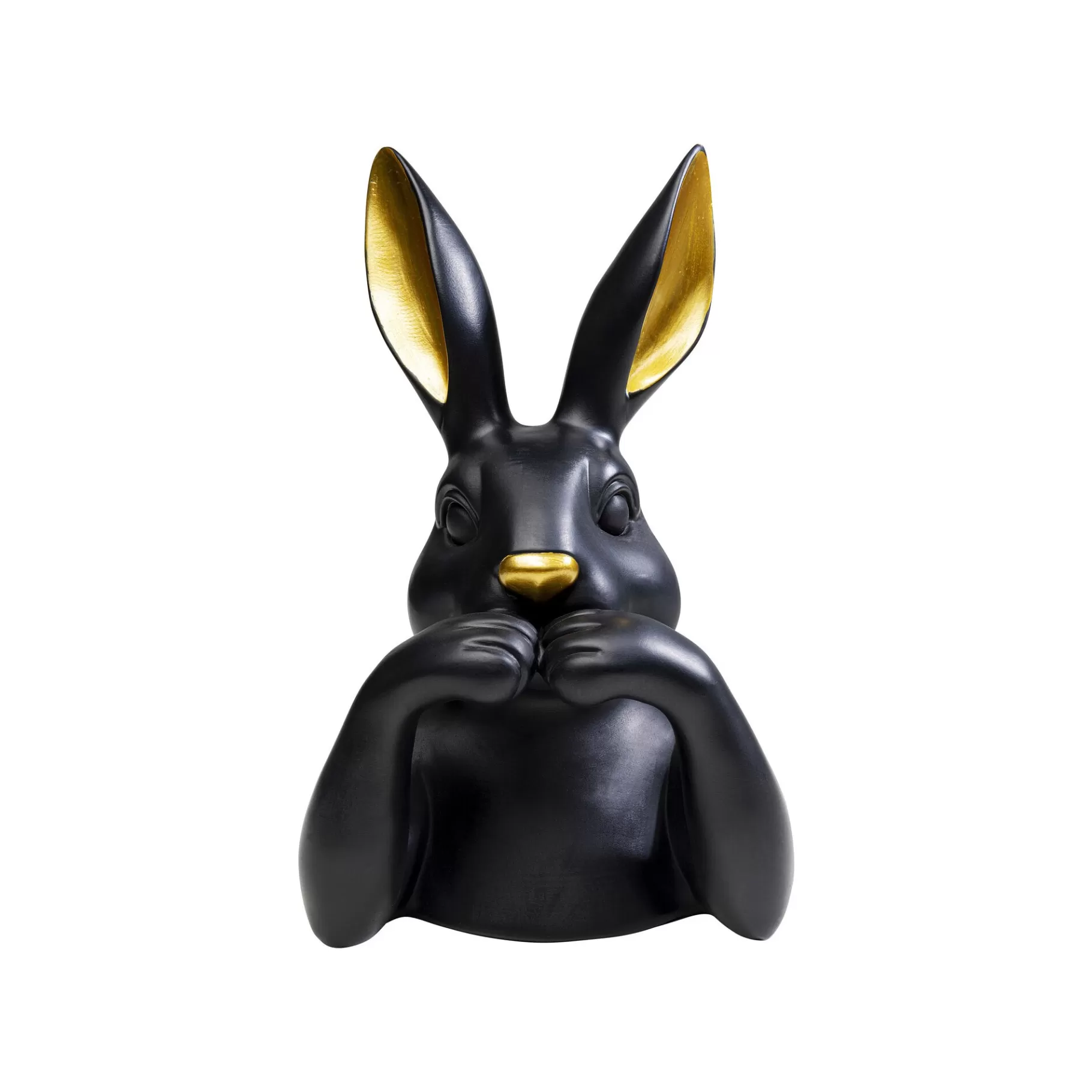 Best Déco Buste Lapin Noir 31cm Déco