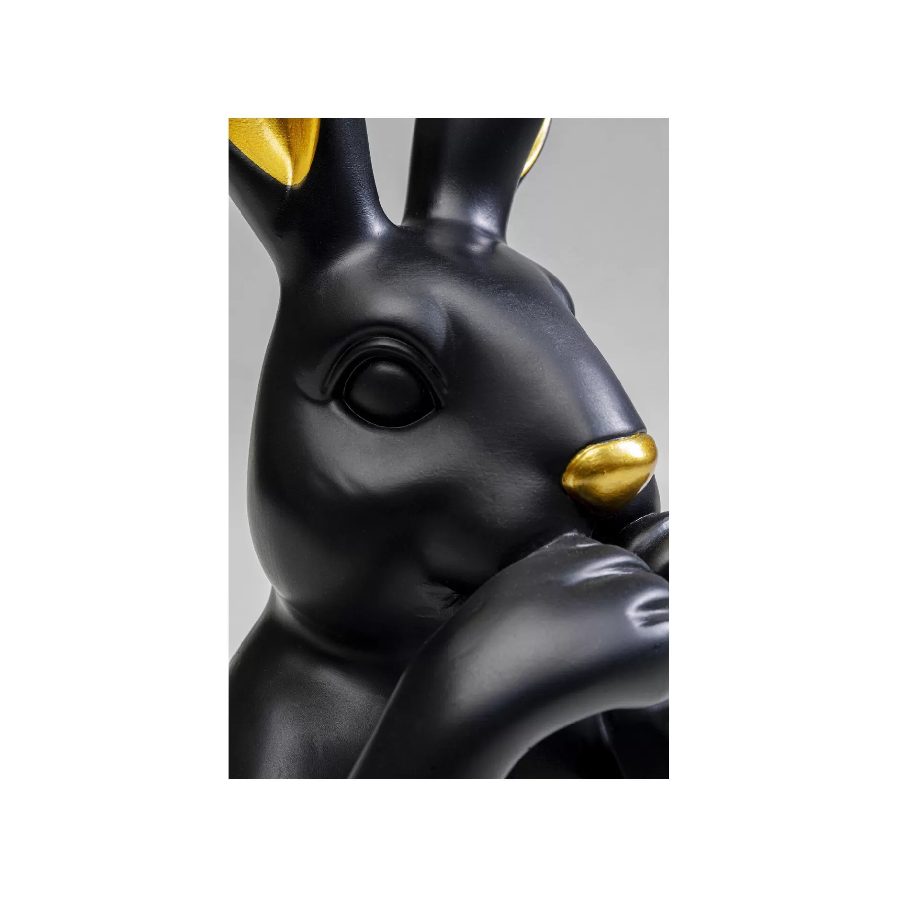 Best Déco Buste Lapin Noir 31cm Déco