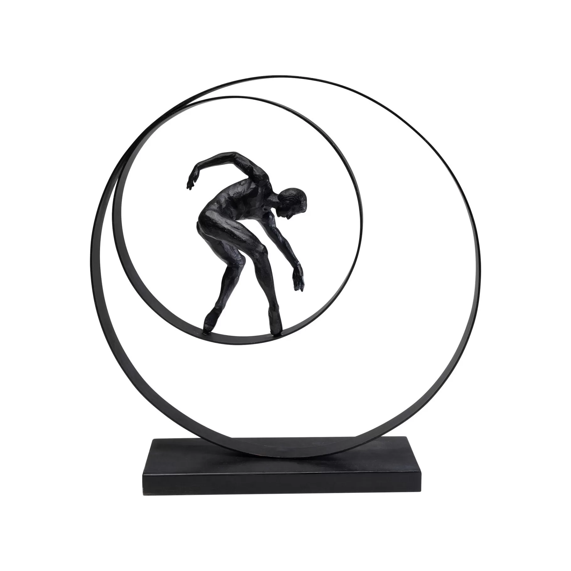 Hot Déco Danseur Anneaux Noir 45cm Déco