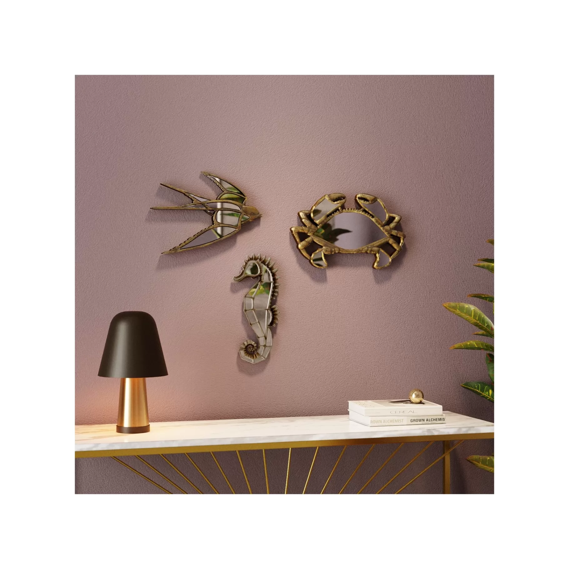 Online Déco Murale Miroir Hirondelle Déco Murale