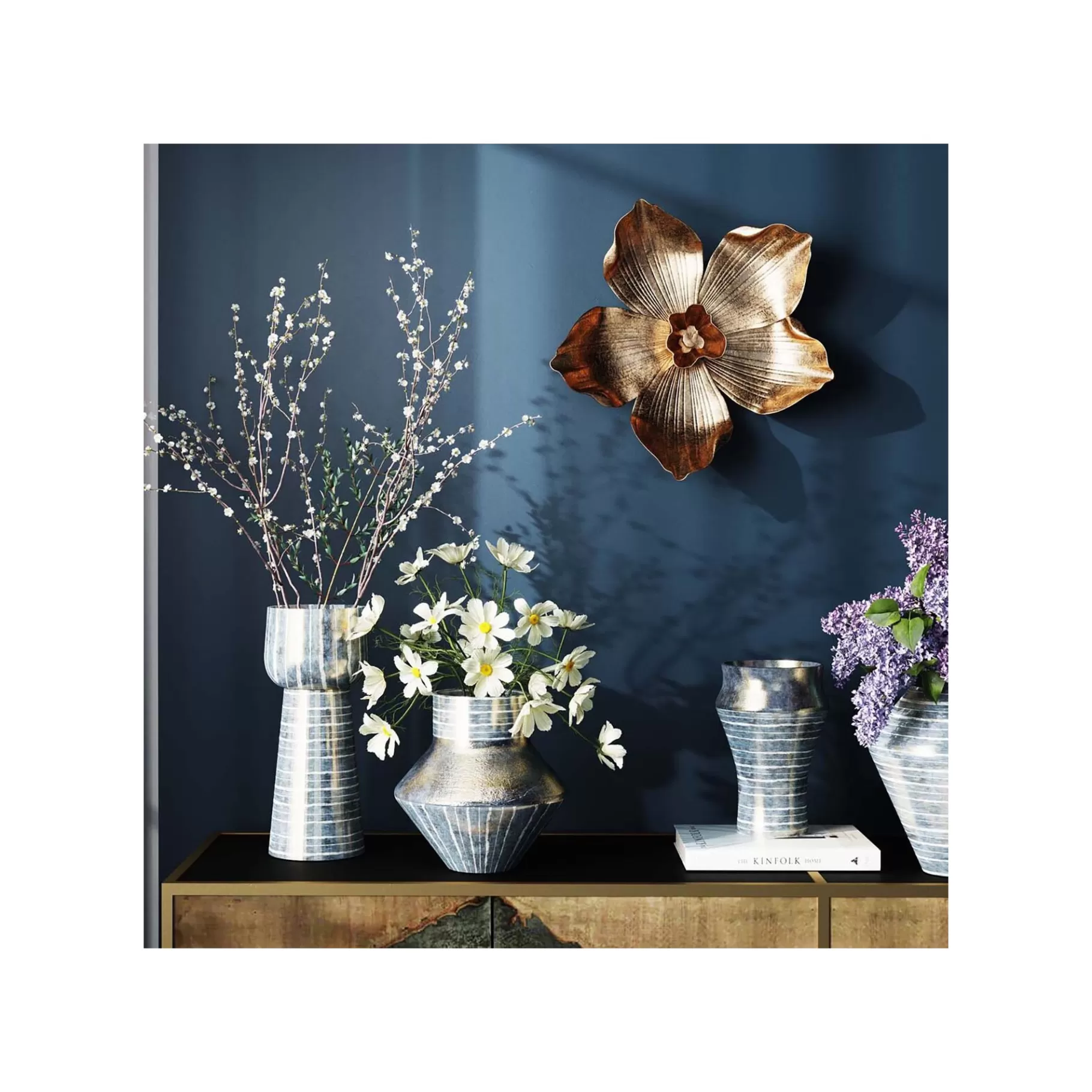 Best Sale Déco Murale Orchidée Dorée 44cm Déco Murale