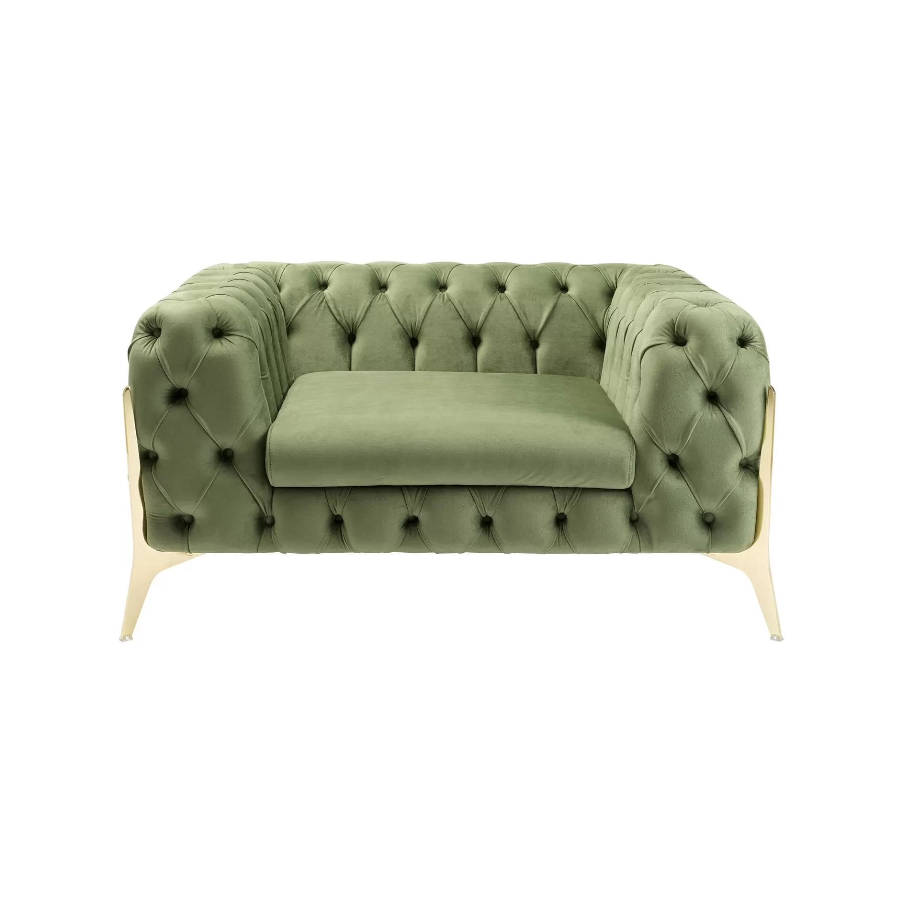 Hot Fauteuil Bellissima Velours Vert Fauteuil