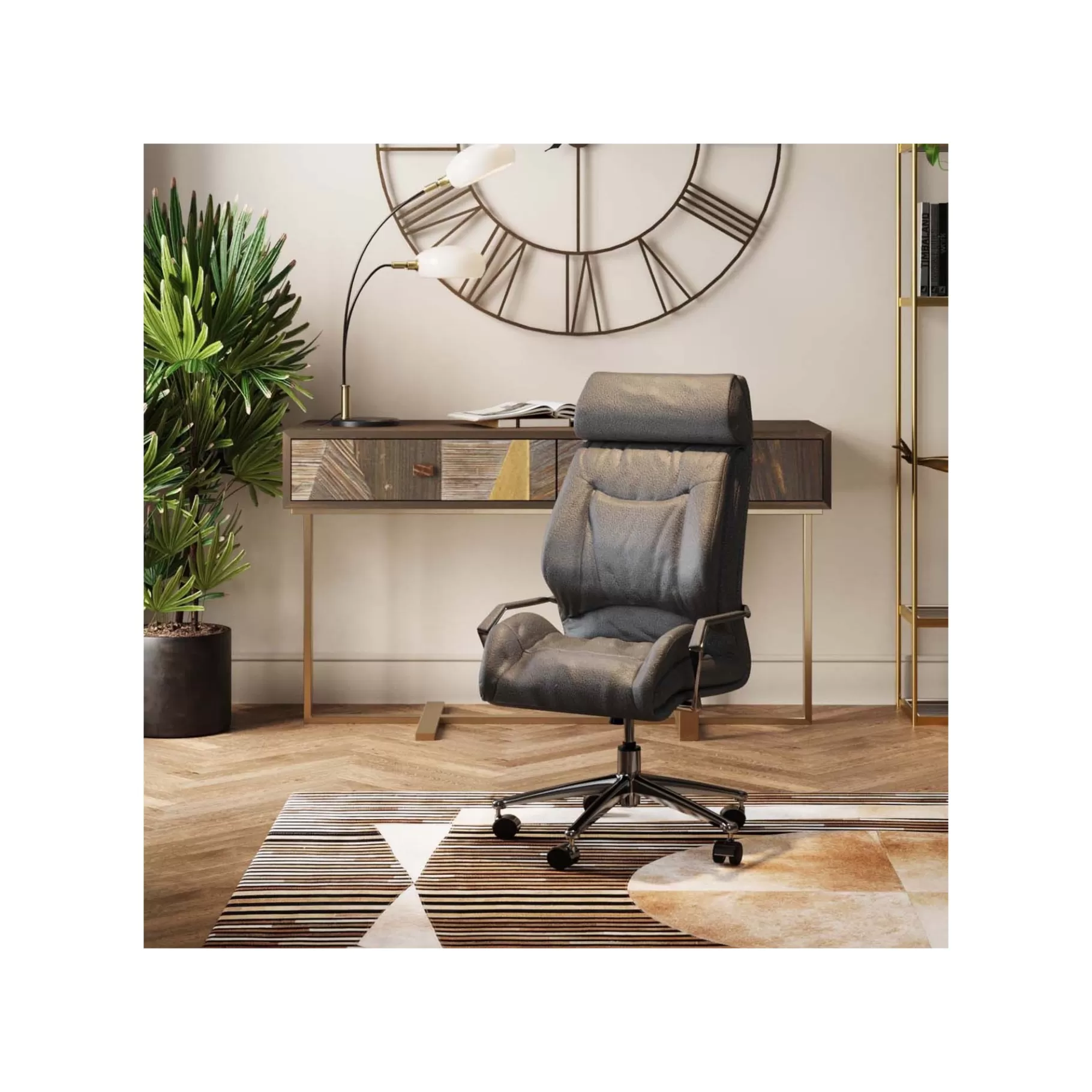 Clearance Fauteuil De Bureau Cigar Lounge Gris Chaise De Bureau