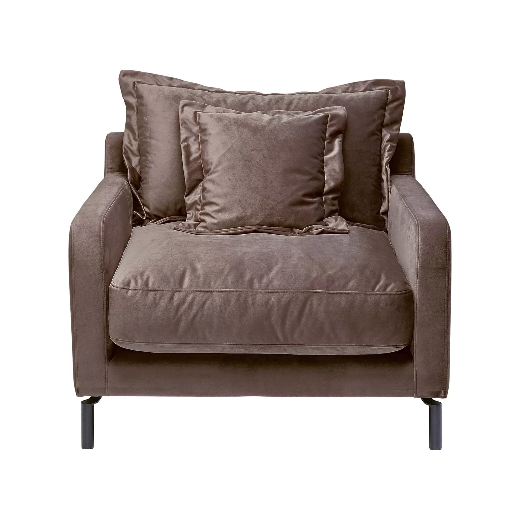 Fashion Fauteuil Lullaby Velours Taupe Fauteuil