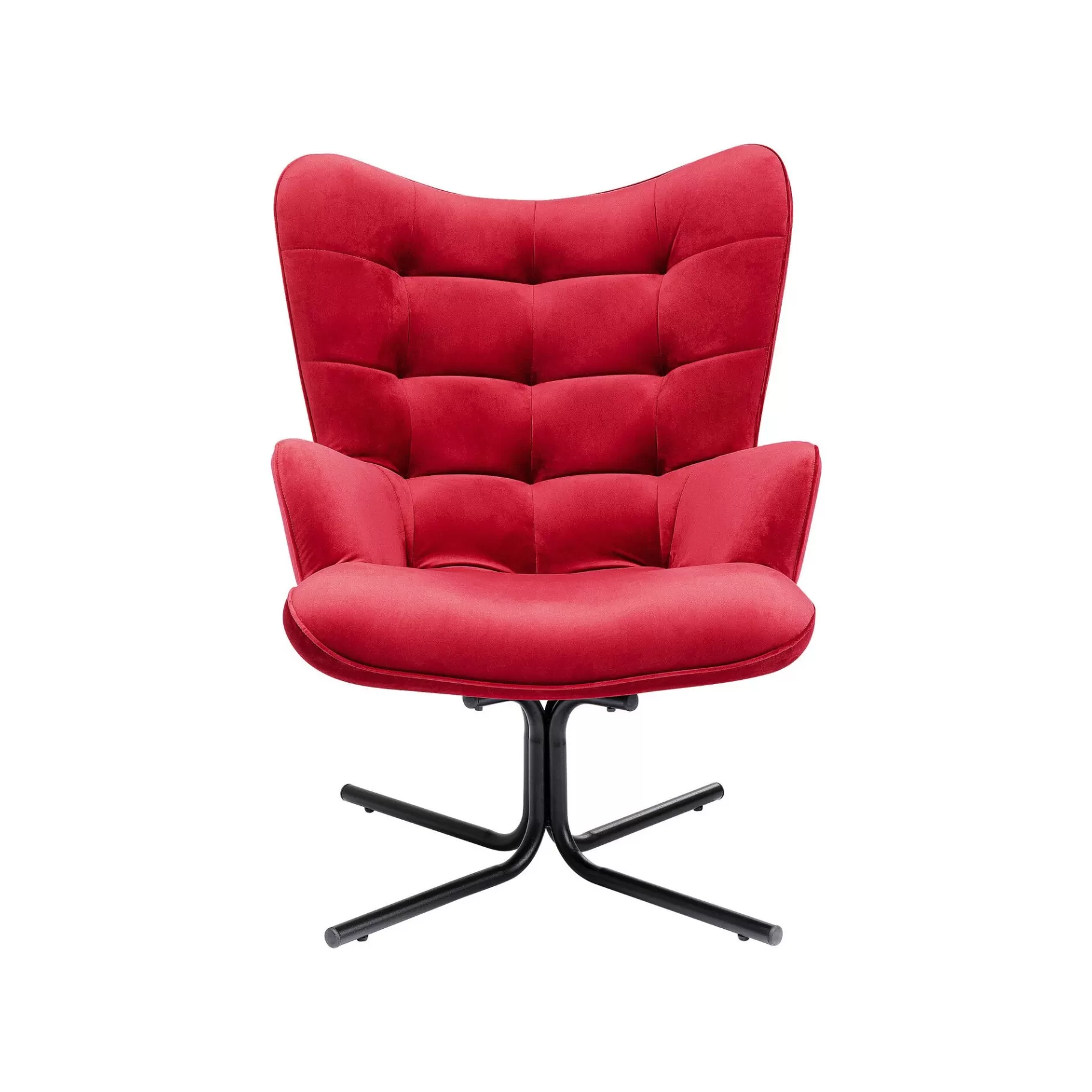 Flash Sale Fauteuil Pivotant Oscar Velours Rouge Fauteuil | Chaise De Bureau