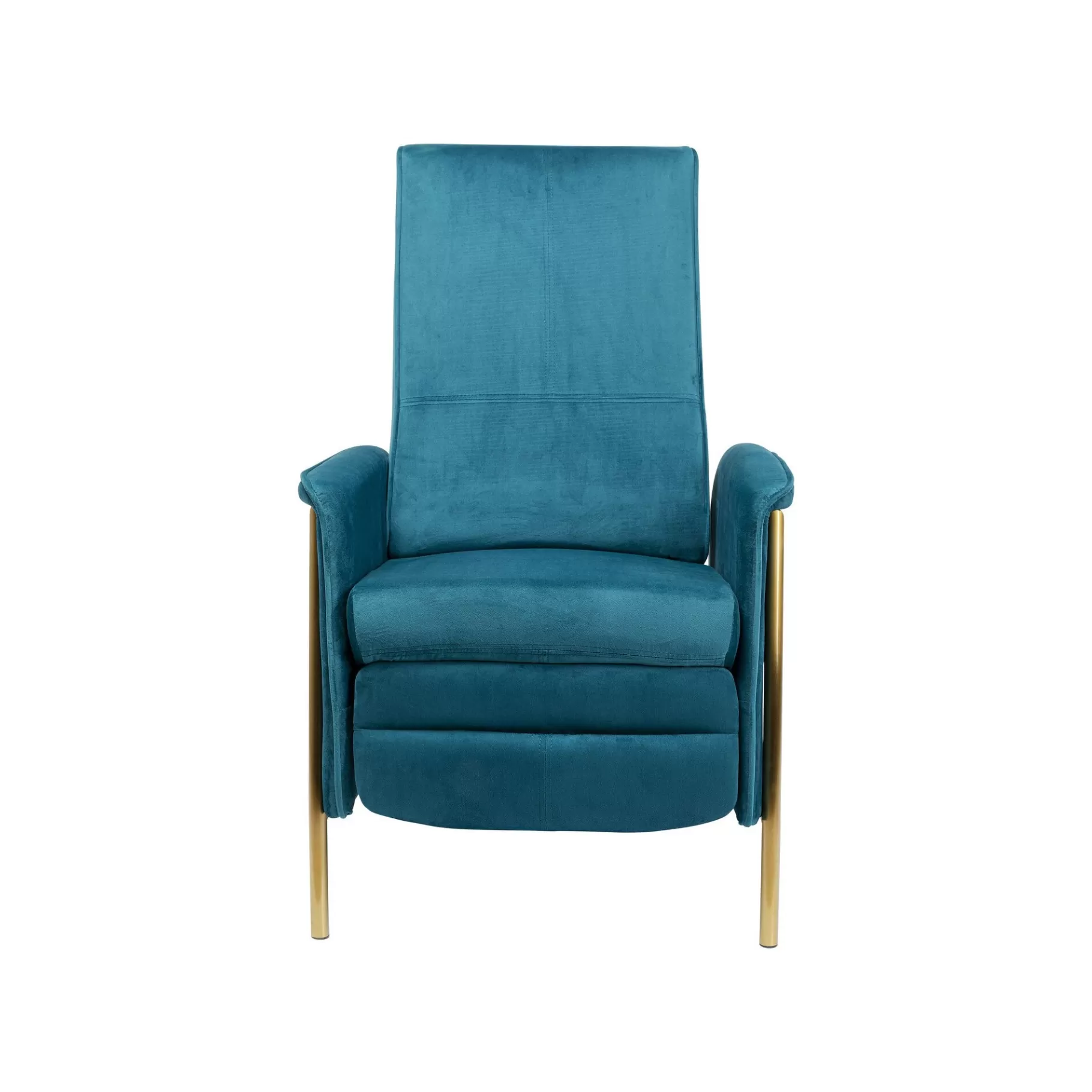 New Fauteuil Relax Lazy Velours Bleu Pétrole Fauteuil