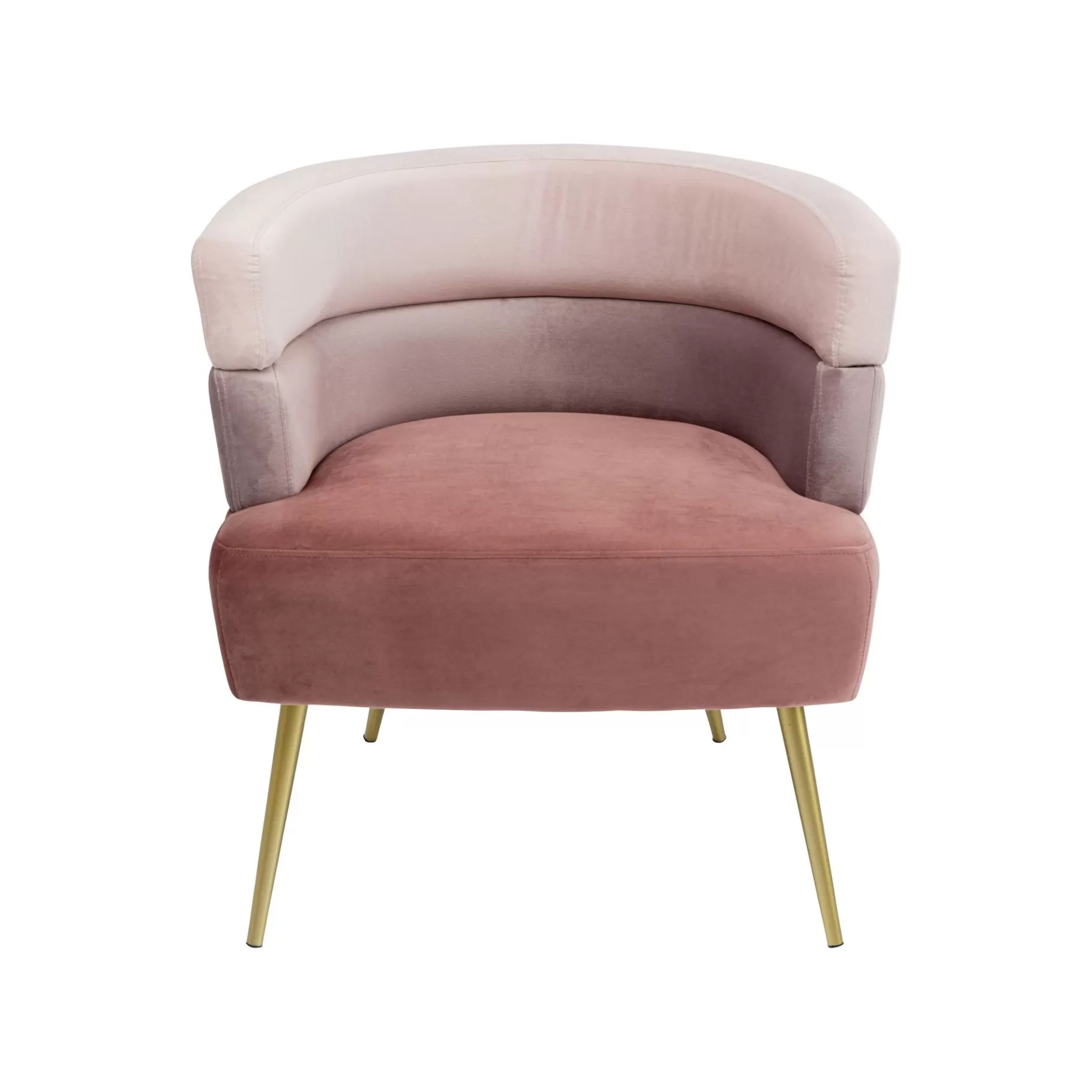 Store Fauteuil Sandwich Velours Rose Fauteuil