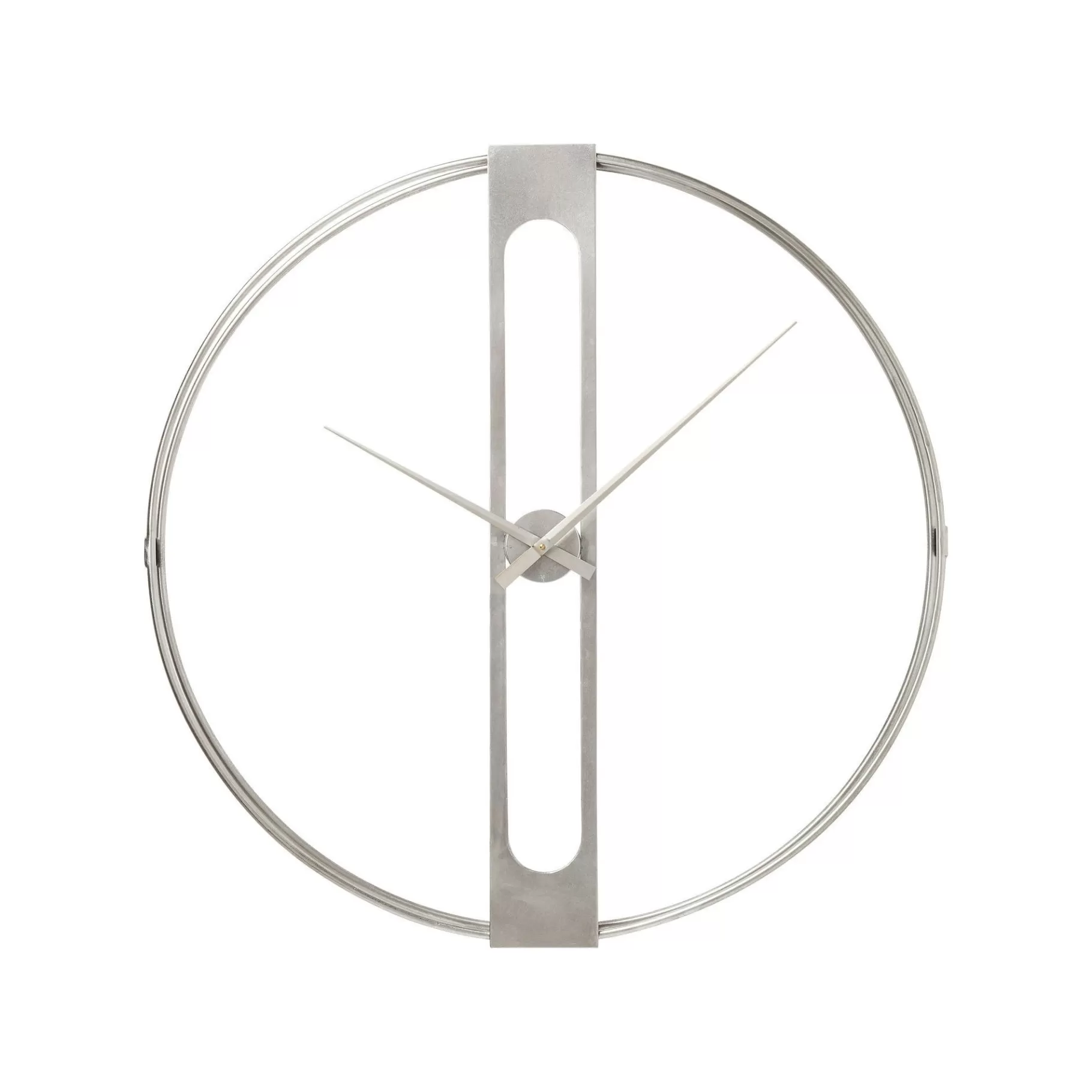 Cheap Horloge Murale Clip 60cm Argentée Horloge