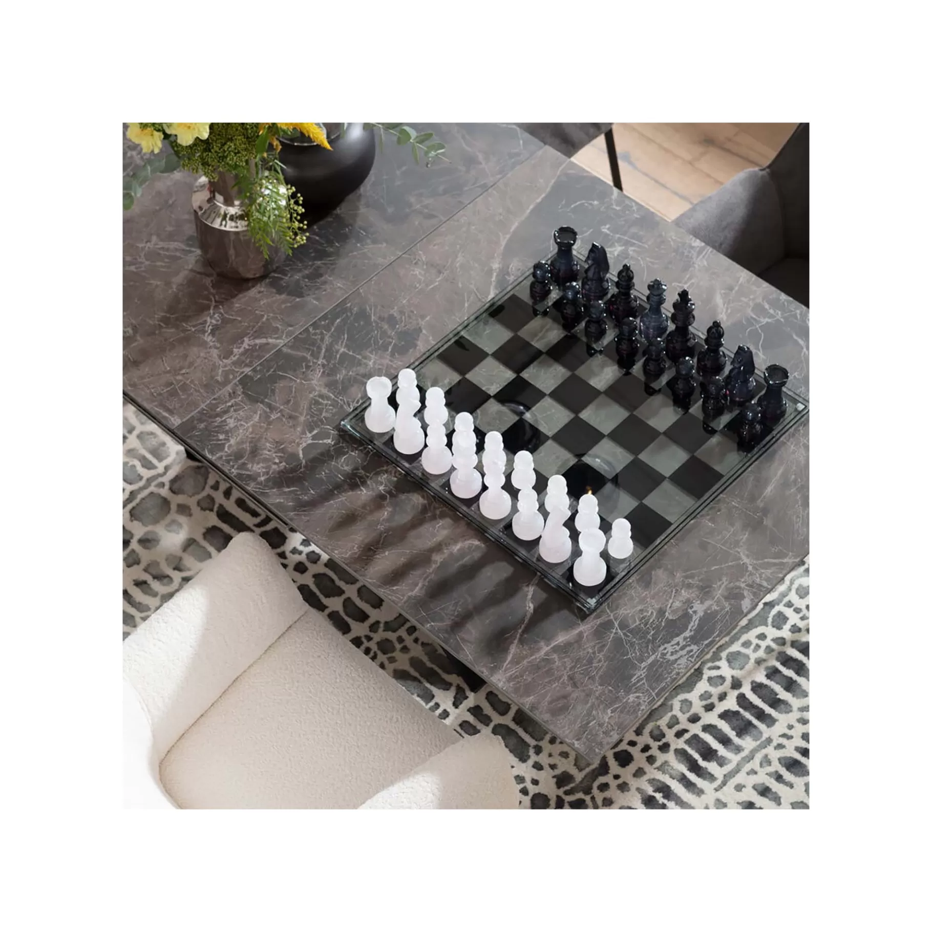 Flash Sale Jeu D'échecs Transparent 60x60cm Jeu