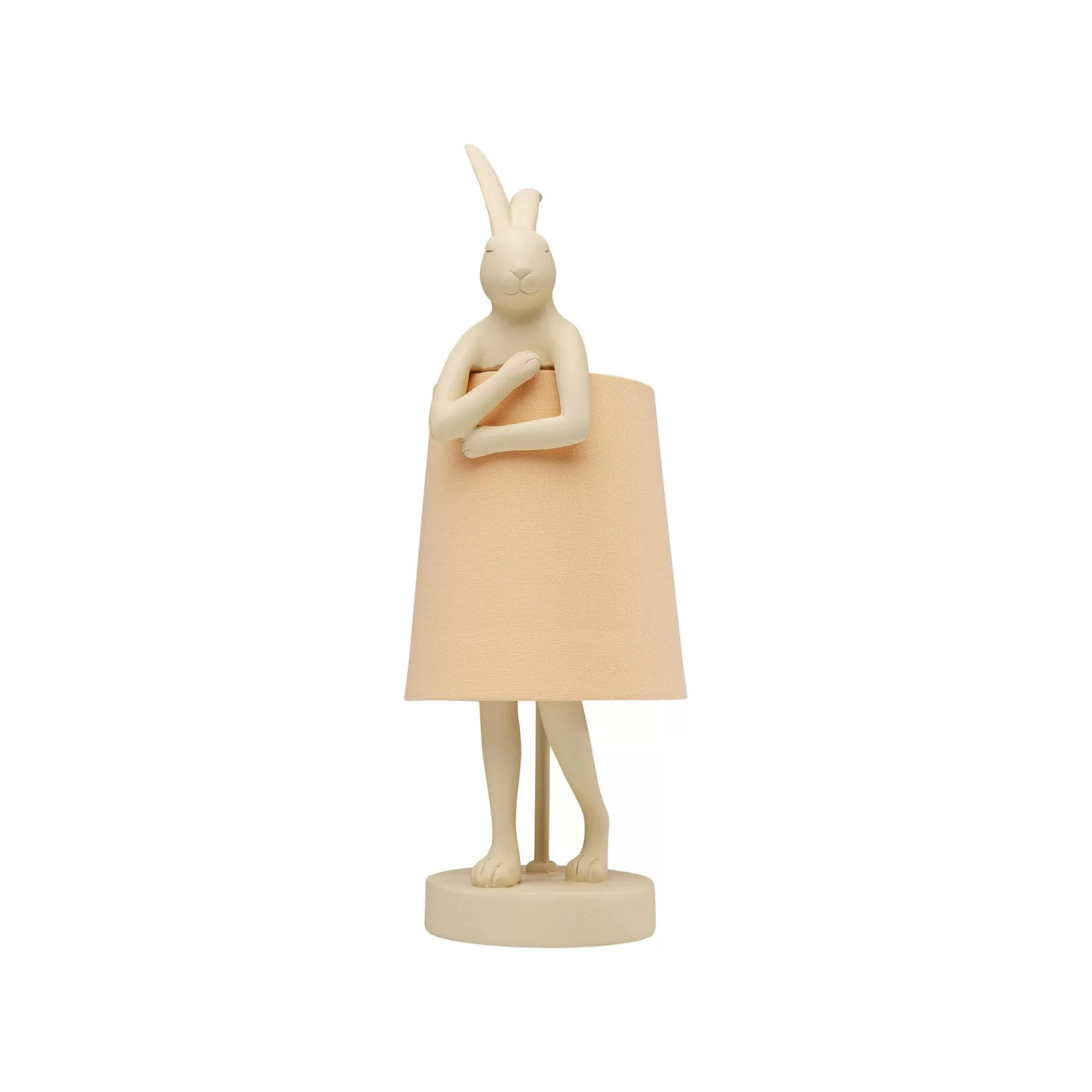 Hot Lampe Animal Lapin Beige Et Pêche 50cm Lampe De Table