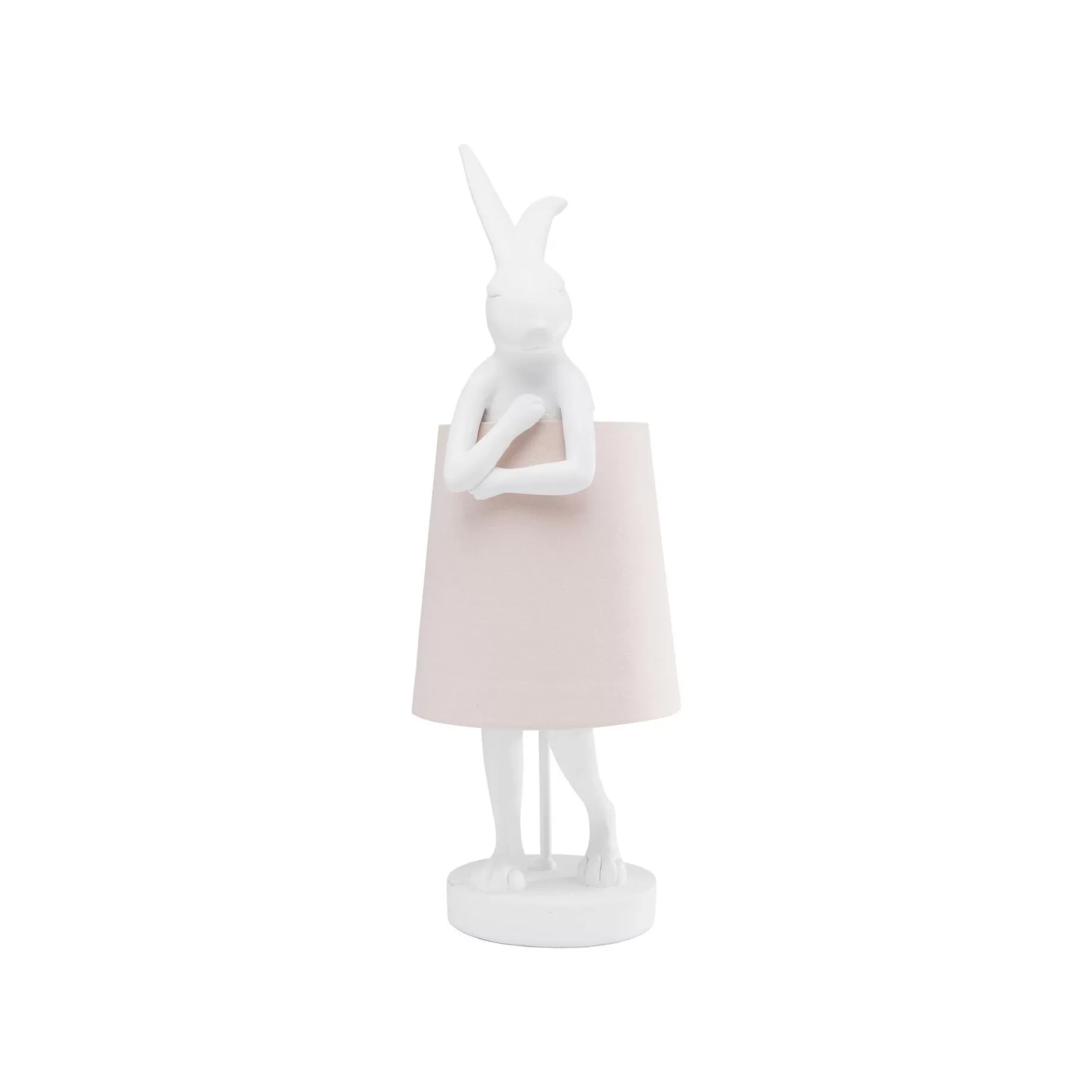 Fashion Lampe Animal Lapin Blanche Et Rose 68cm Lampe De Table