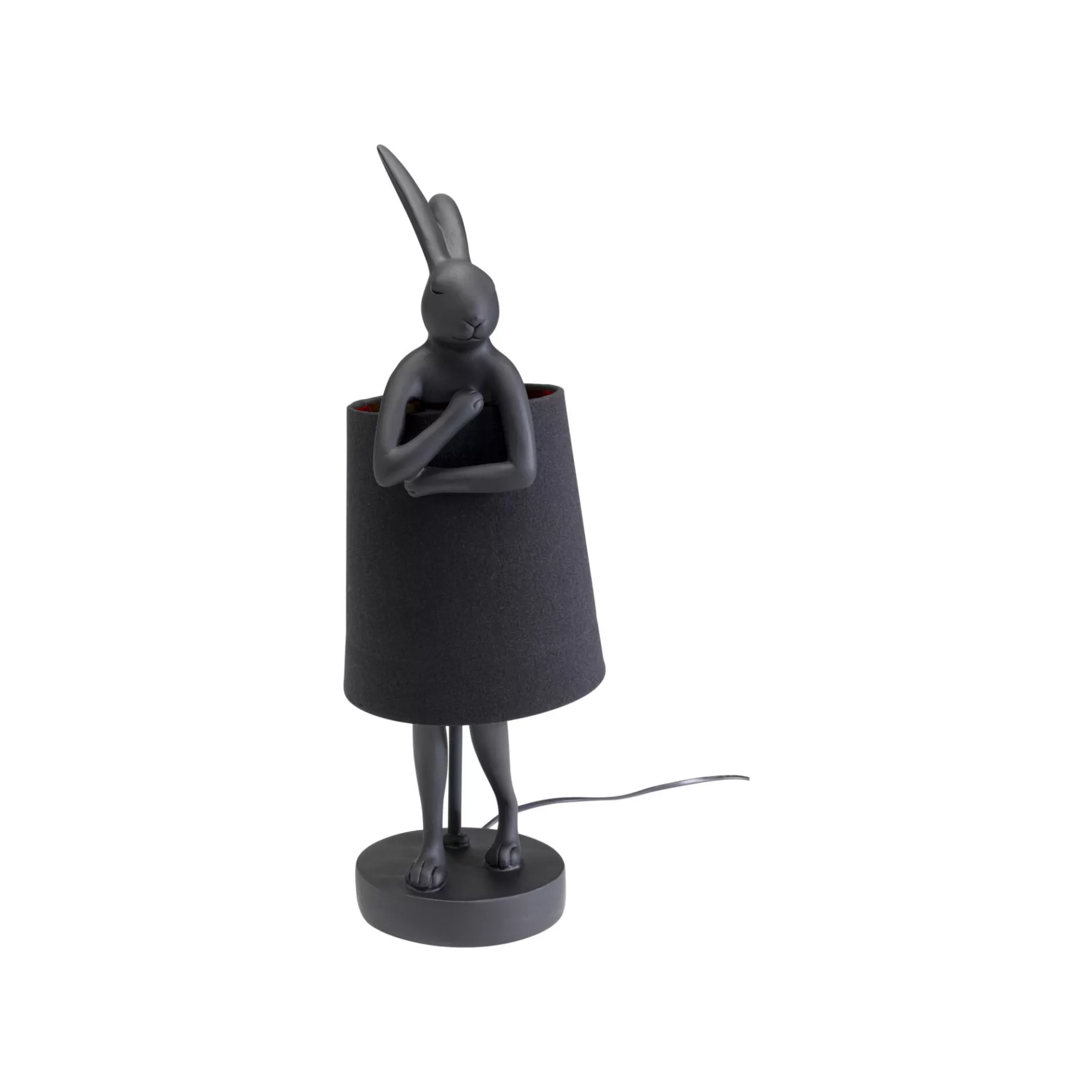 Shop Lampe Animal Lapin Noire 50cm Lampe De Table