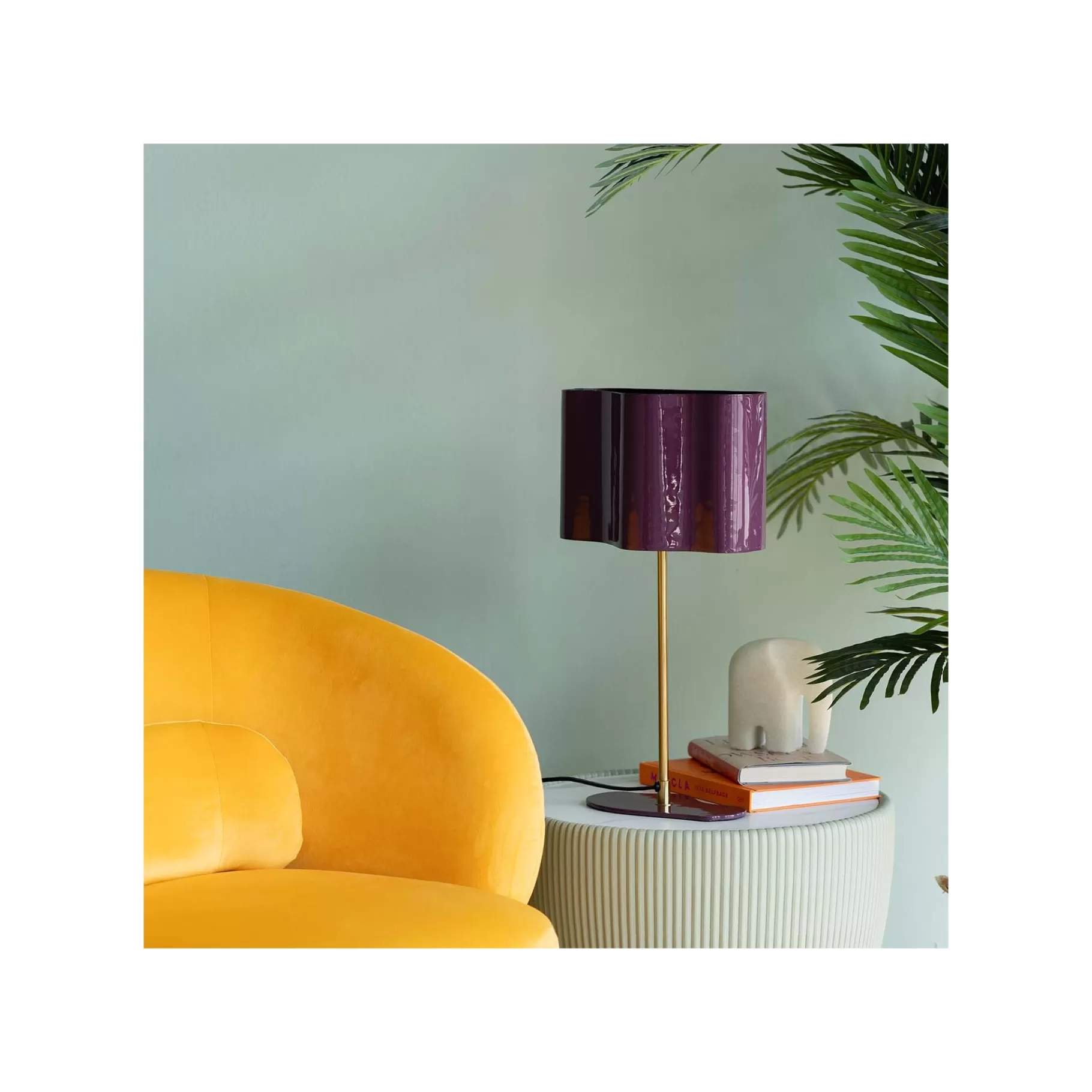 Shop Lampe Cloudy Violette Lampe De Table