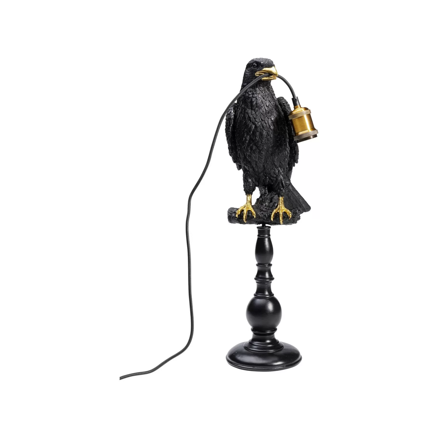 Shop Lampe Corbeau Noir Perché Lampe De Table