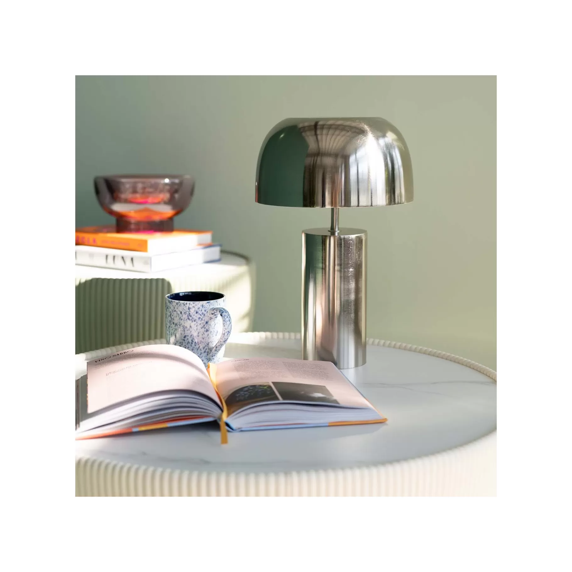 Shop Lampe Loungy Chromée Lampe De Table