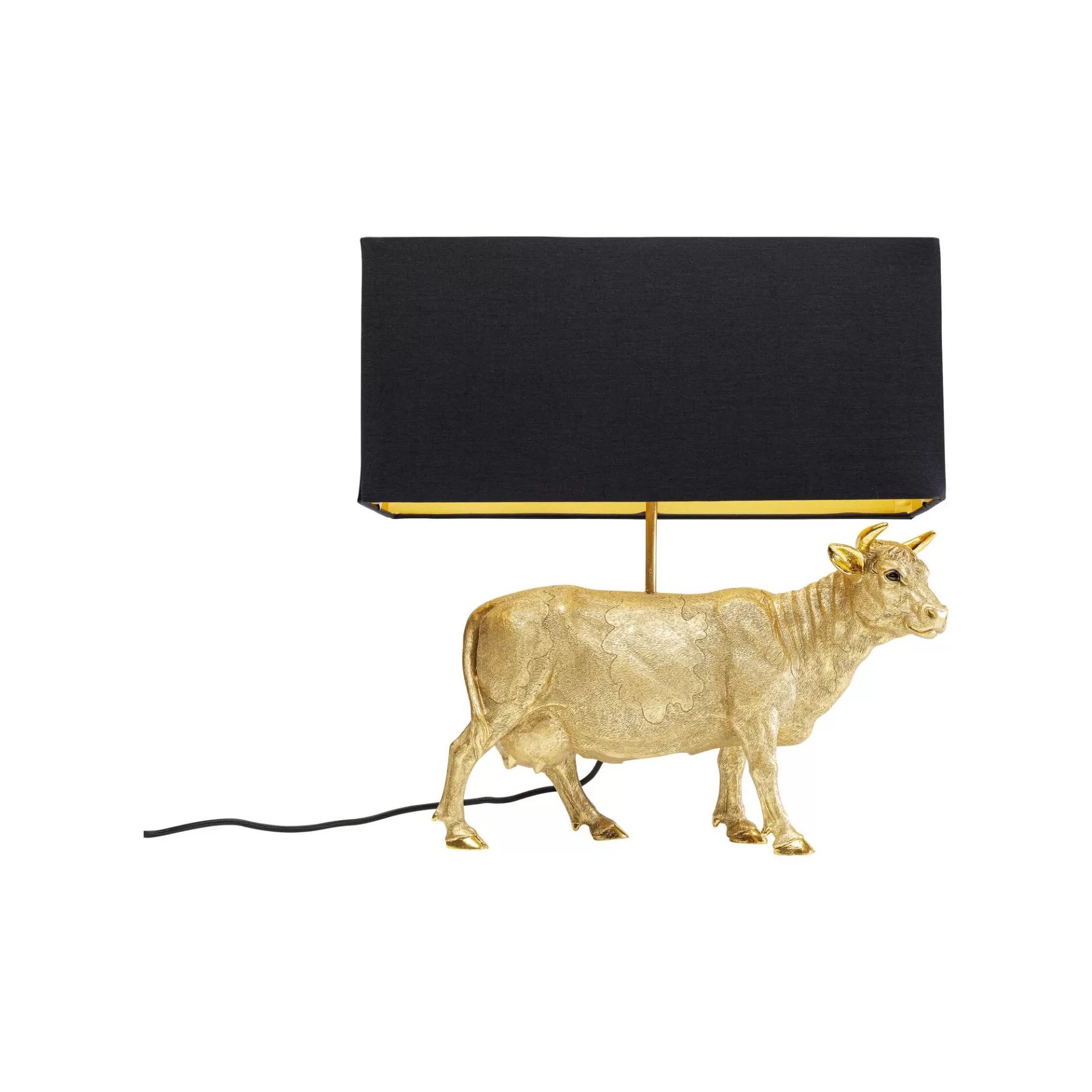 Store Lampe Vache Dorée Lampe De Table