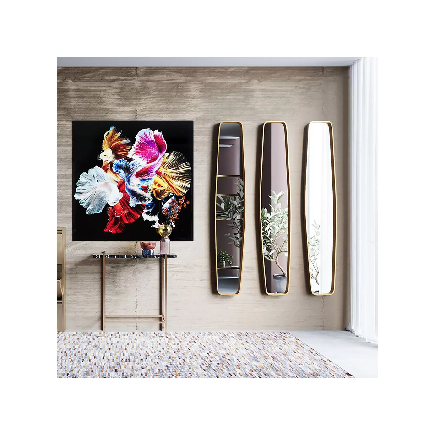 Best Miroir Clip Laiton 177x32cm Miroir