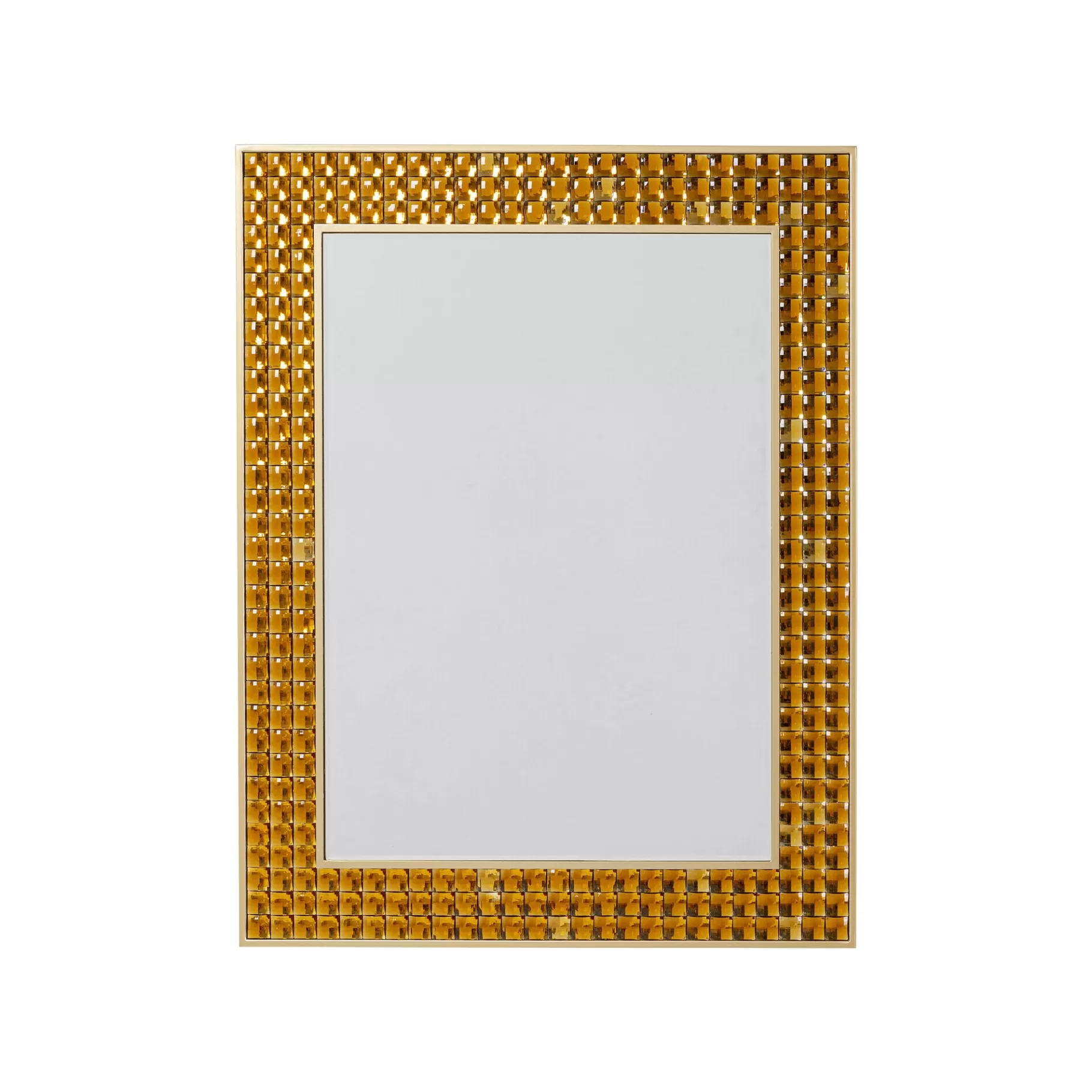 Discount Miroir Crystals 100x80cm Doré Miroir