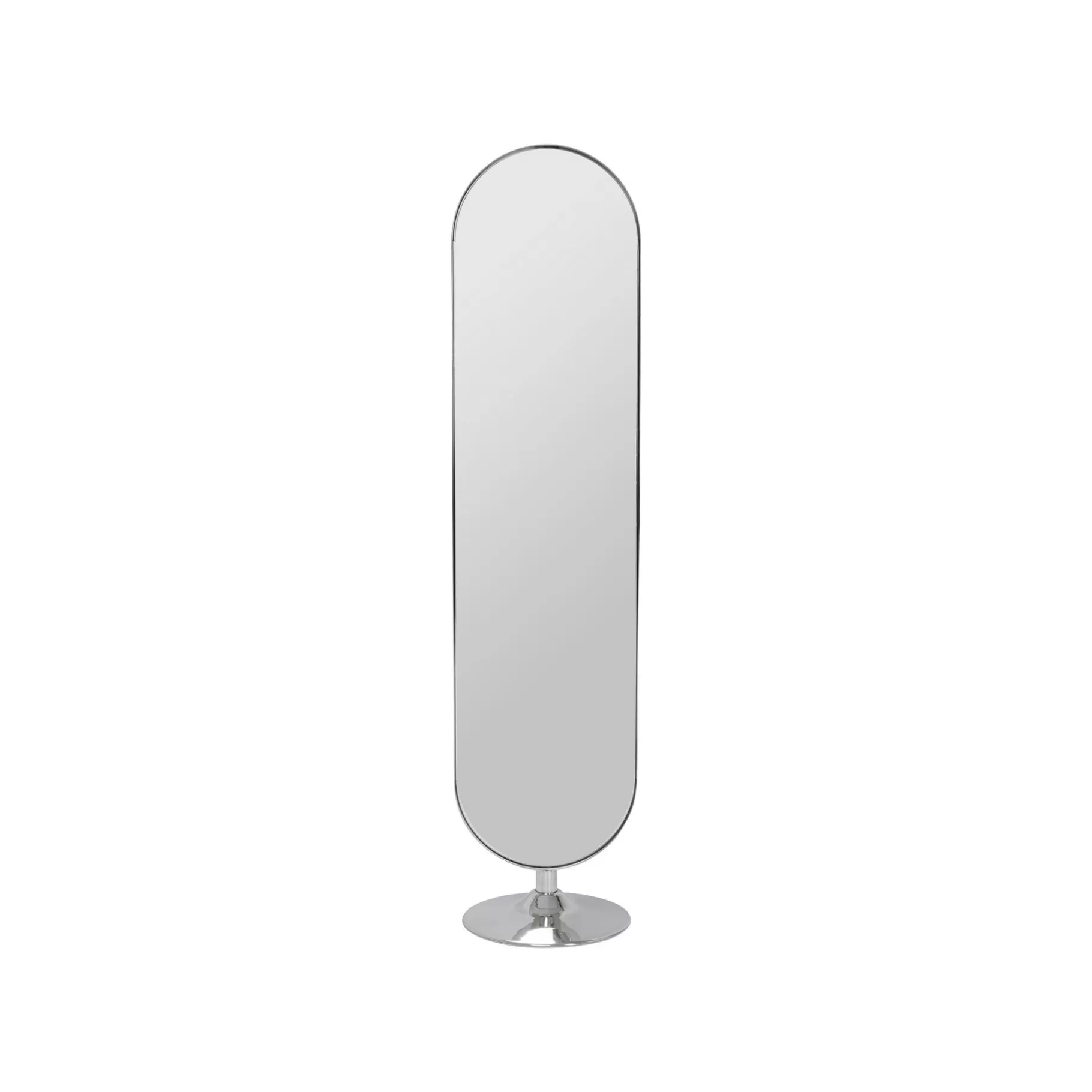 Shop Miroir Sur Pied Curve Chrome 170x40cm Miroir