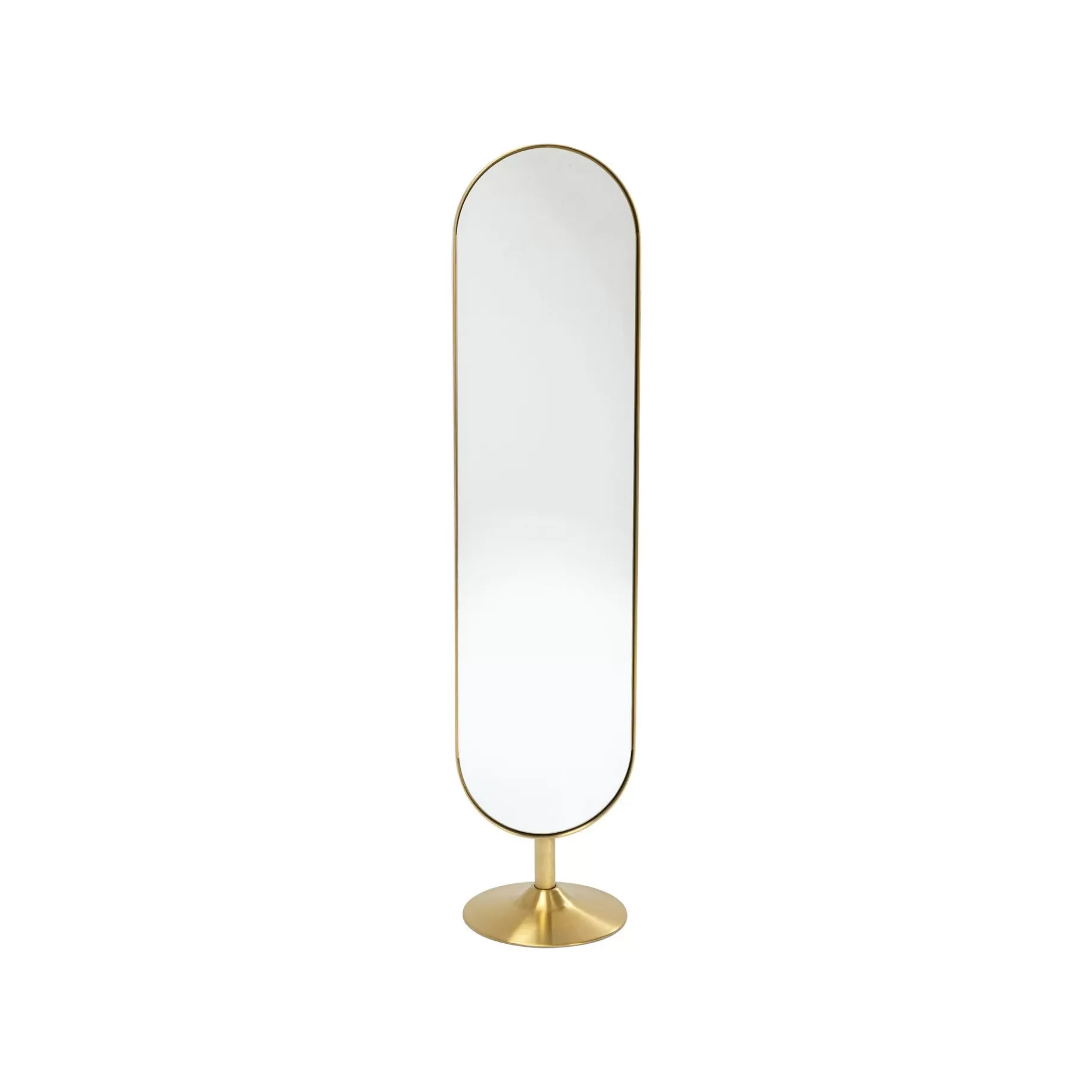 New Miroir Sur Pied Curve Laiton 170x40cm Miroir