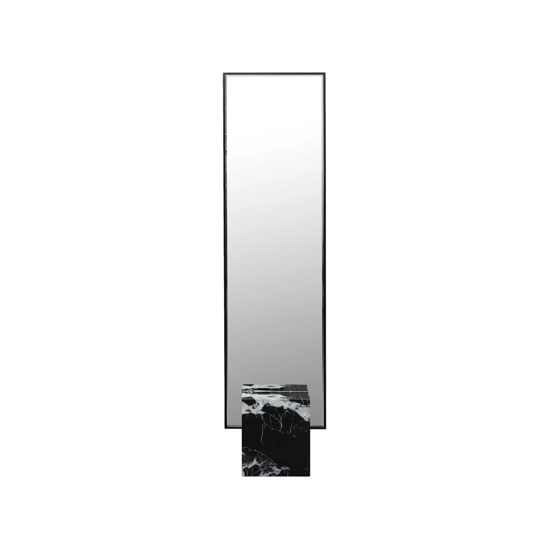 Best Miroir Sur Pied Hulda 180x46cm Noir Miroir