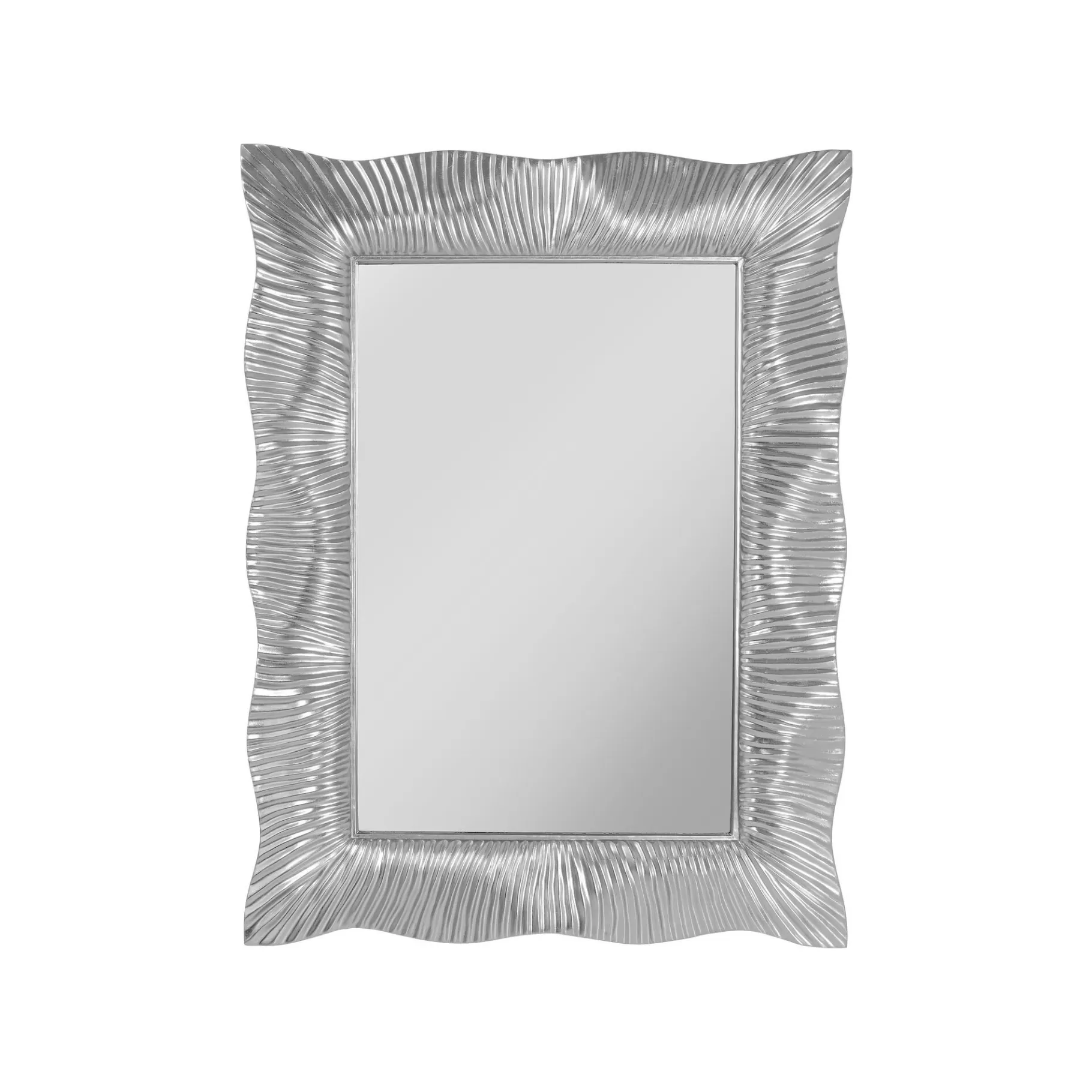 Store Miroir Wavy 124x94cm Argenté Miroir