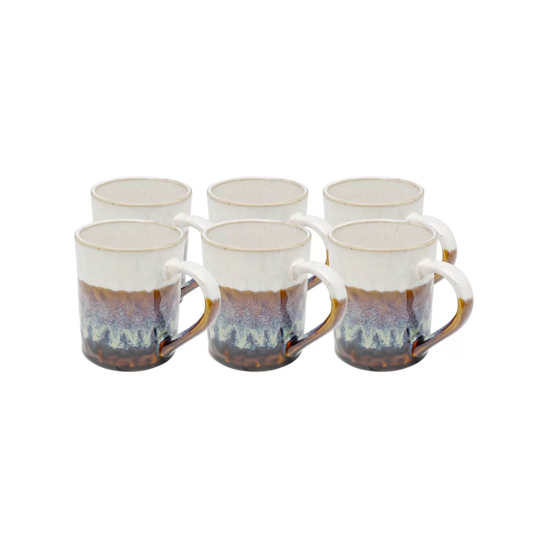 Shop Mugs Brezza Marrons Set De 6 Vaisselle