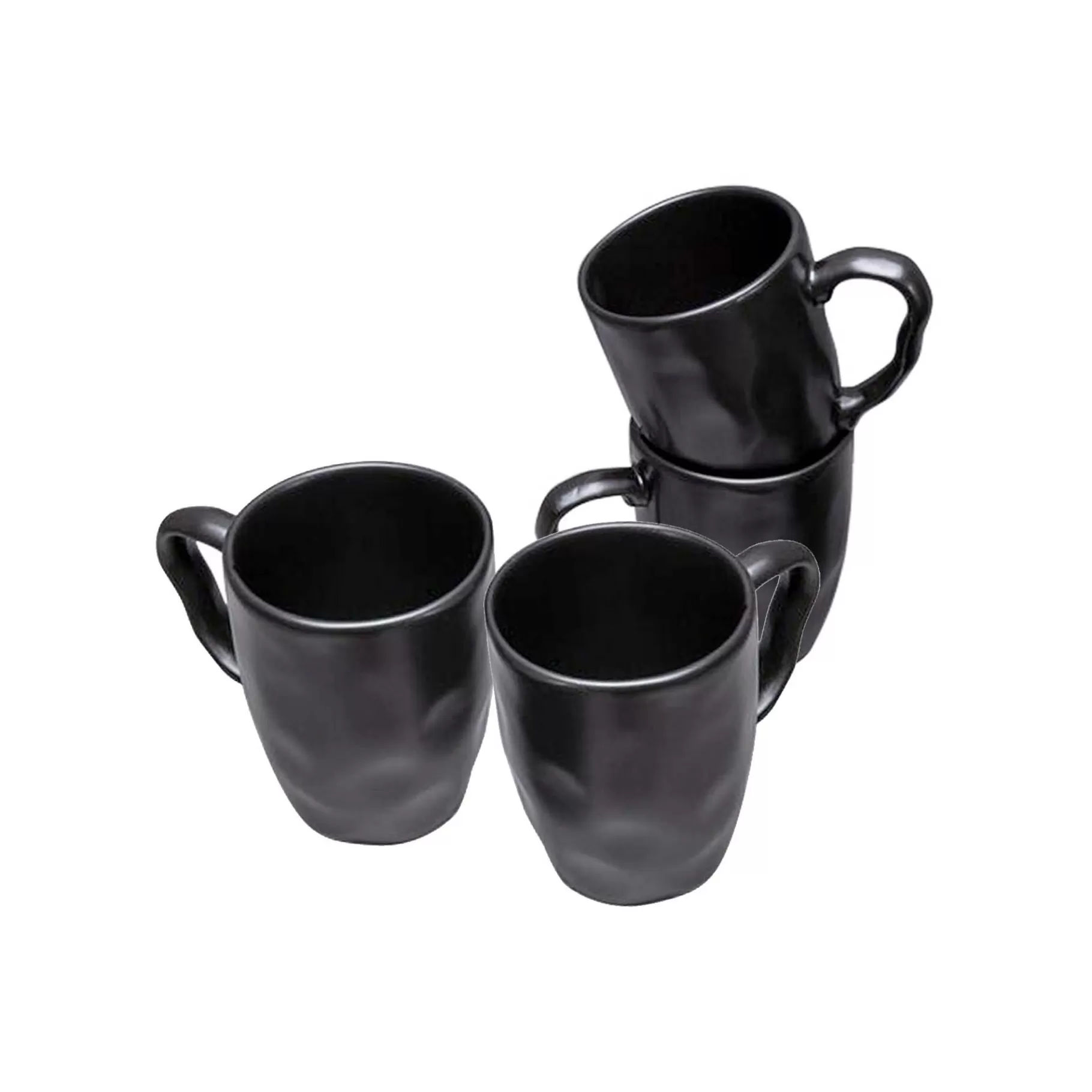 Cheap Mugs Organic Noirs Set De 4 Vaisselle