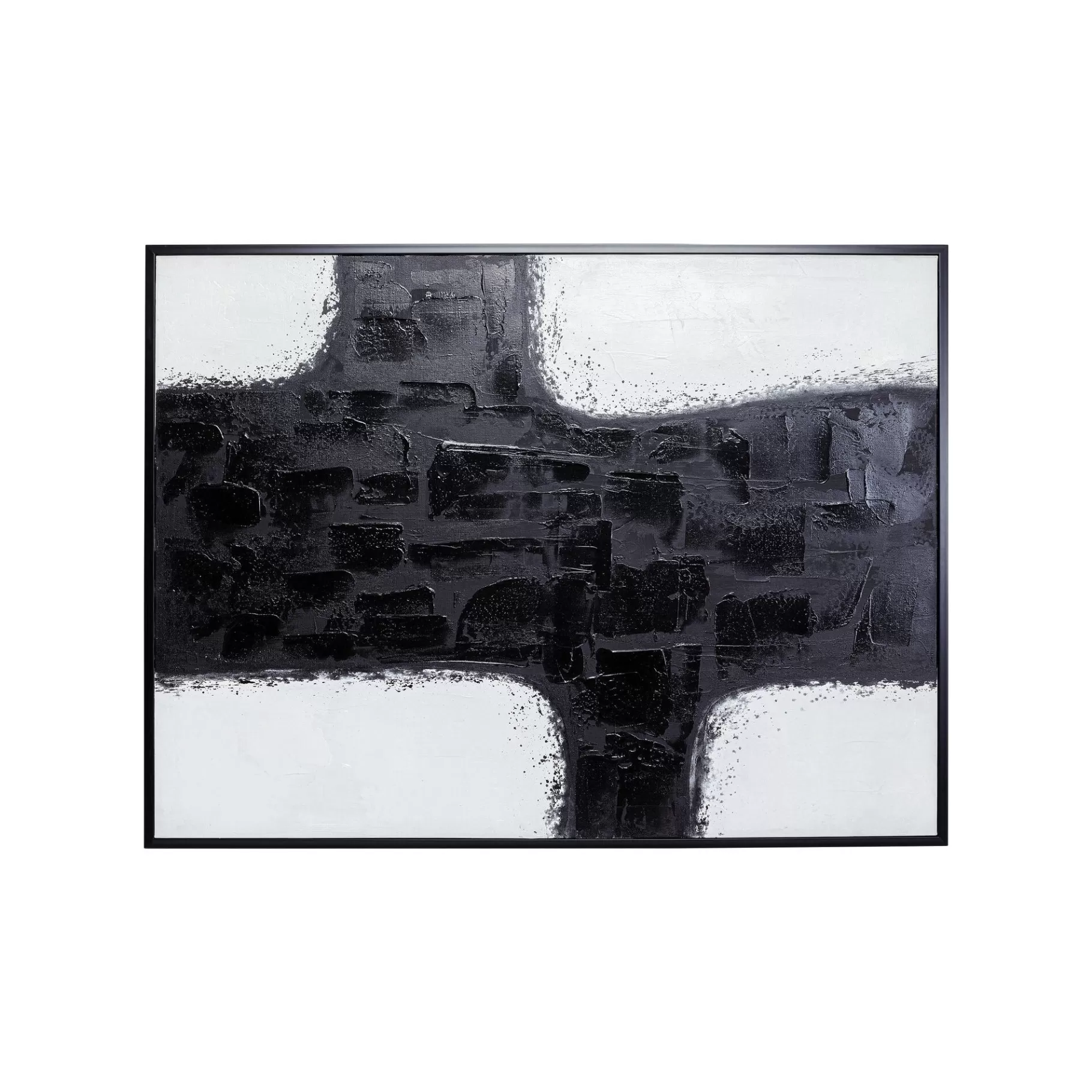 Sale Peinture Crossroads 120x90cm Noire Et Blanche Tableau