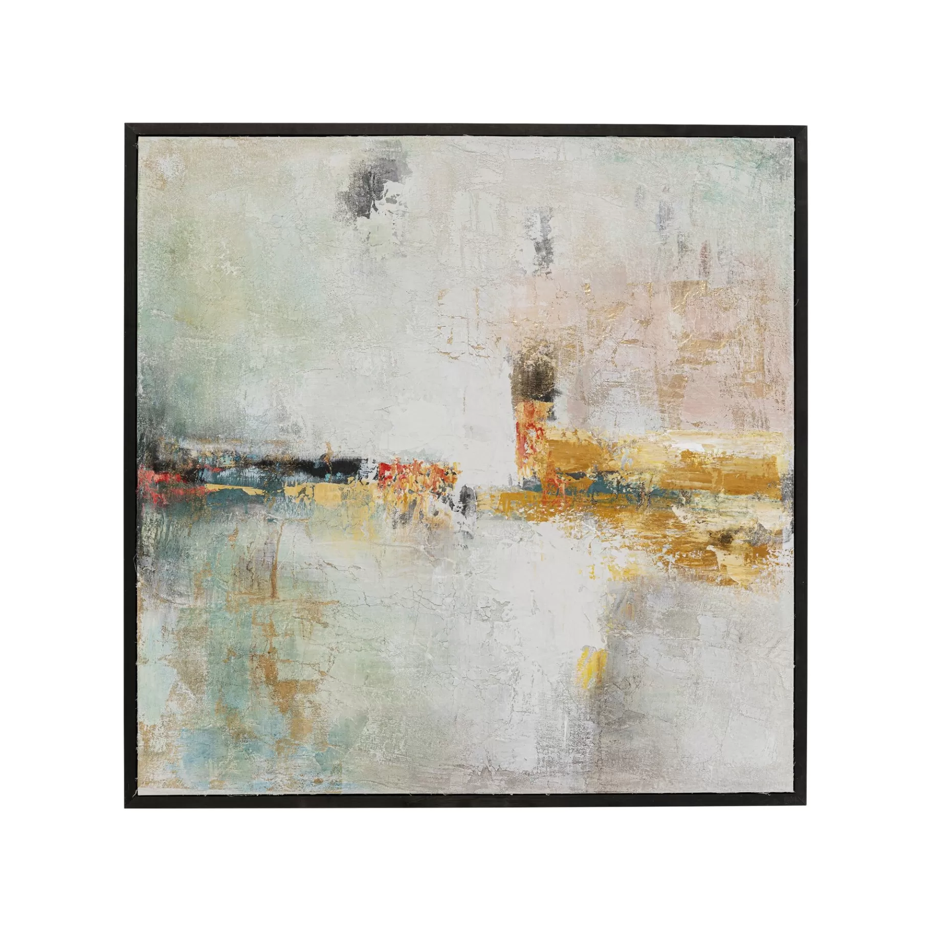 Clearance Peinture Frame Dust Dorée 120x120cm Tableau