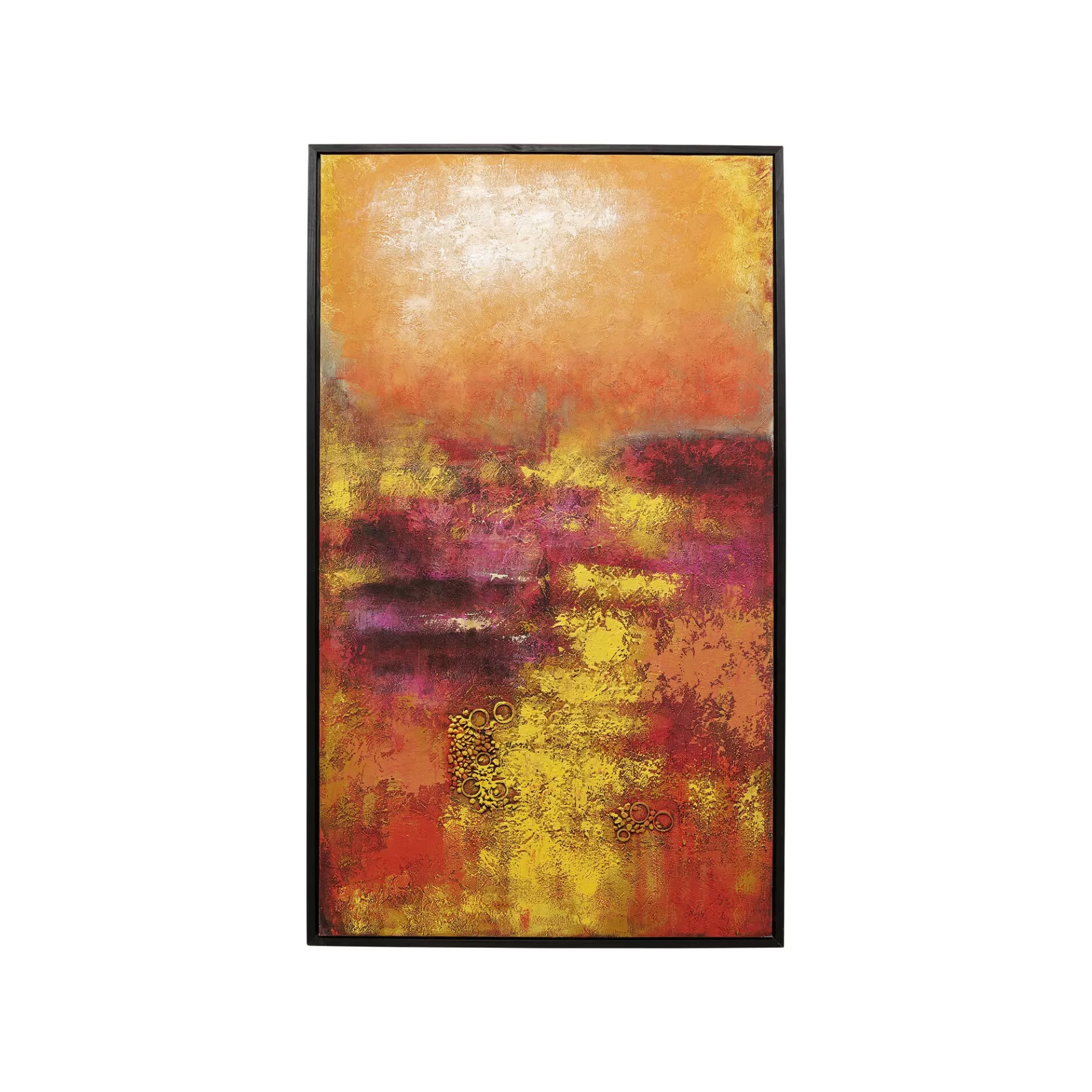 New Peinture Jardin 125x215cm Rouge Tableau