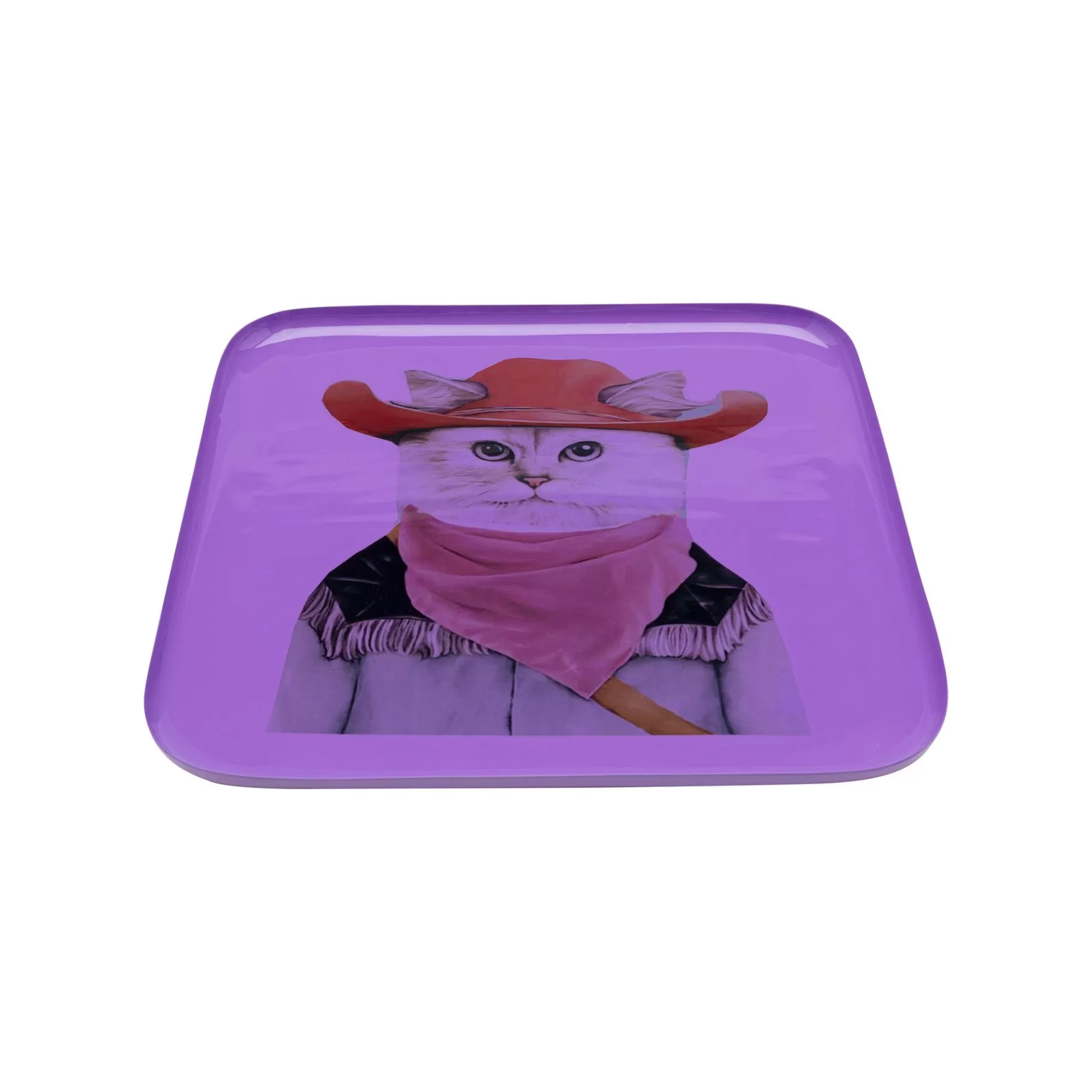 Shop Plateau Ego Violet Chat Cowboy Vaisselle