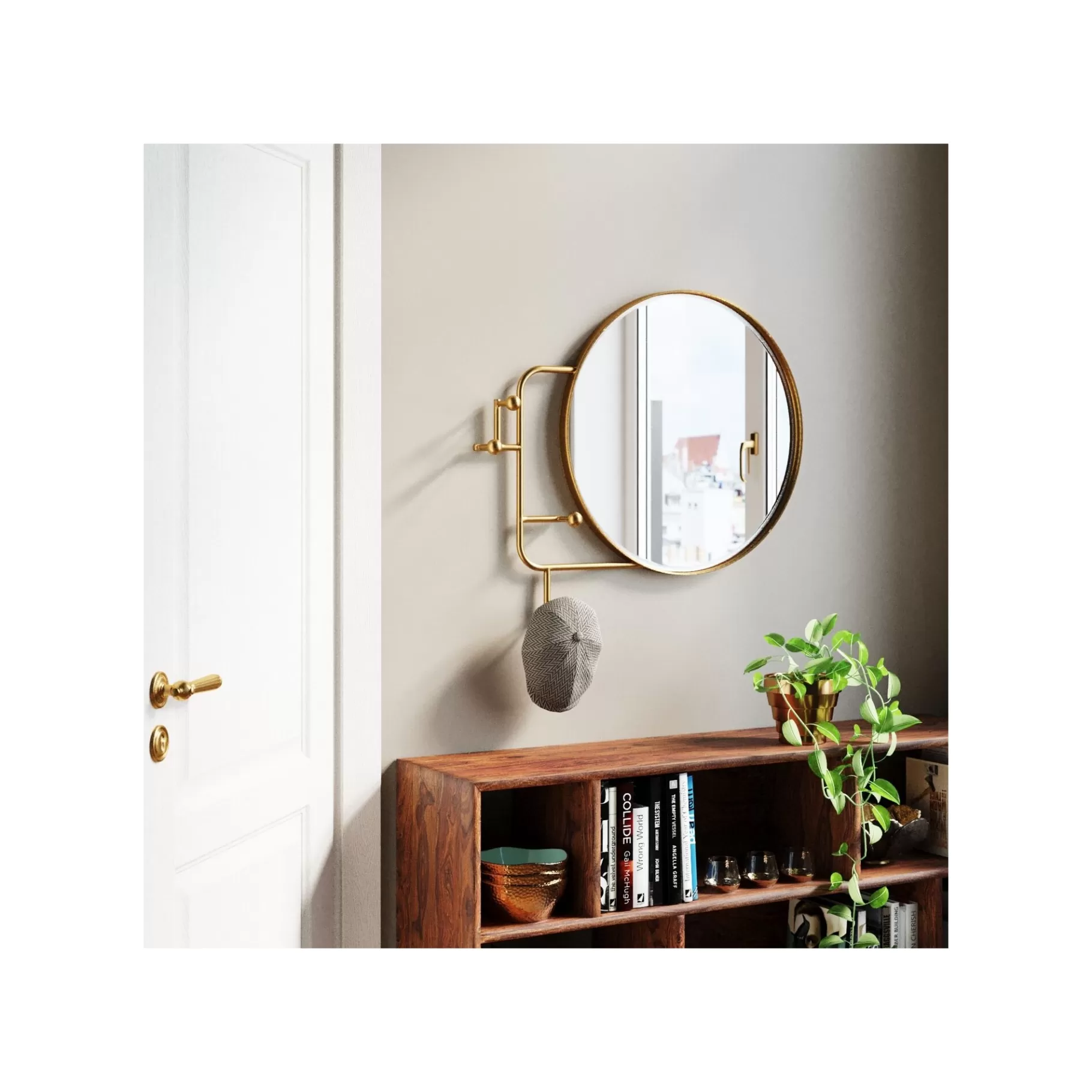 Sale Portemanteau Miroir Tristan 65cm Doré Portemanteau | Miroir