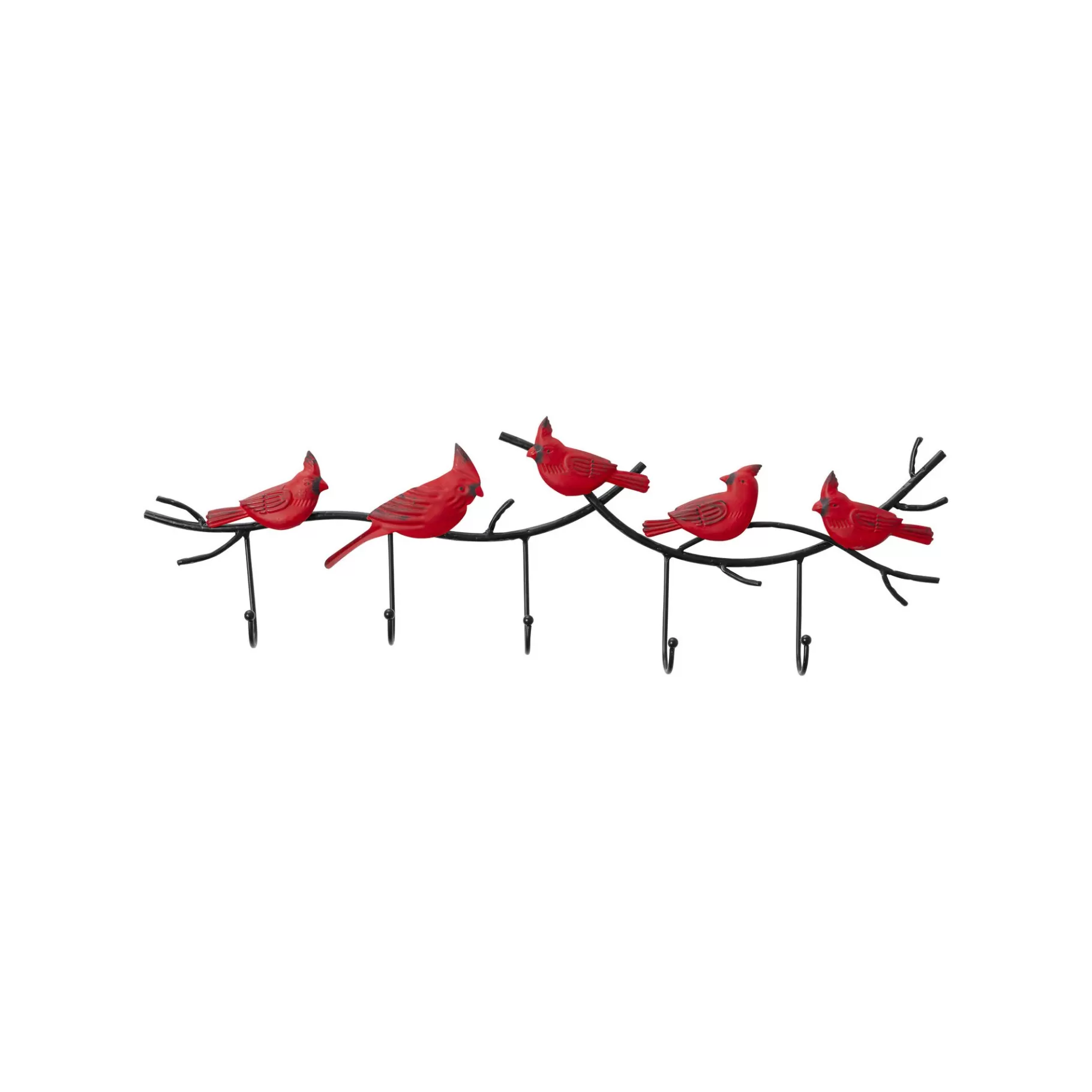 Shop Portemanteau Mural Oiseaux Rouges 72cm Portemanteau