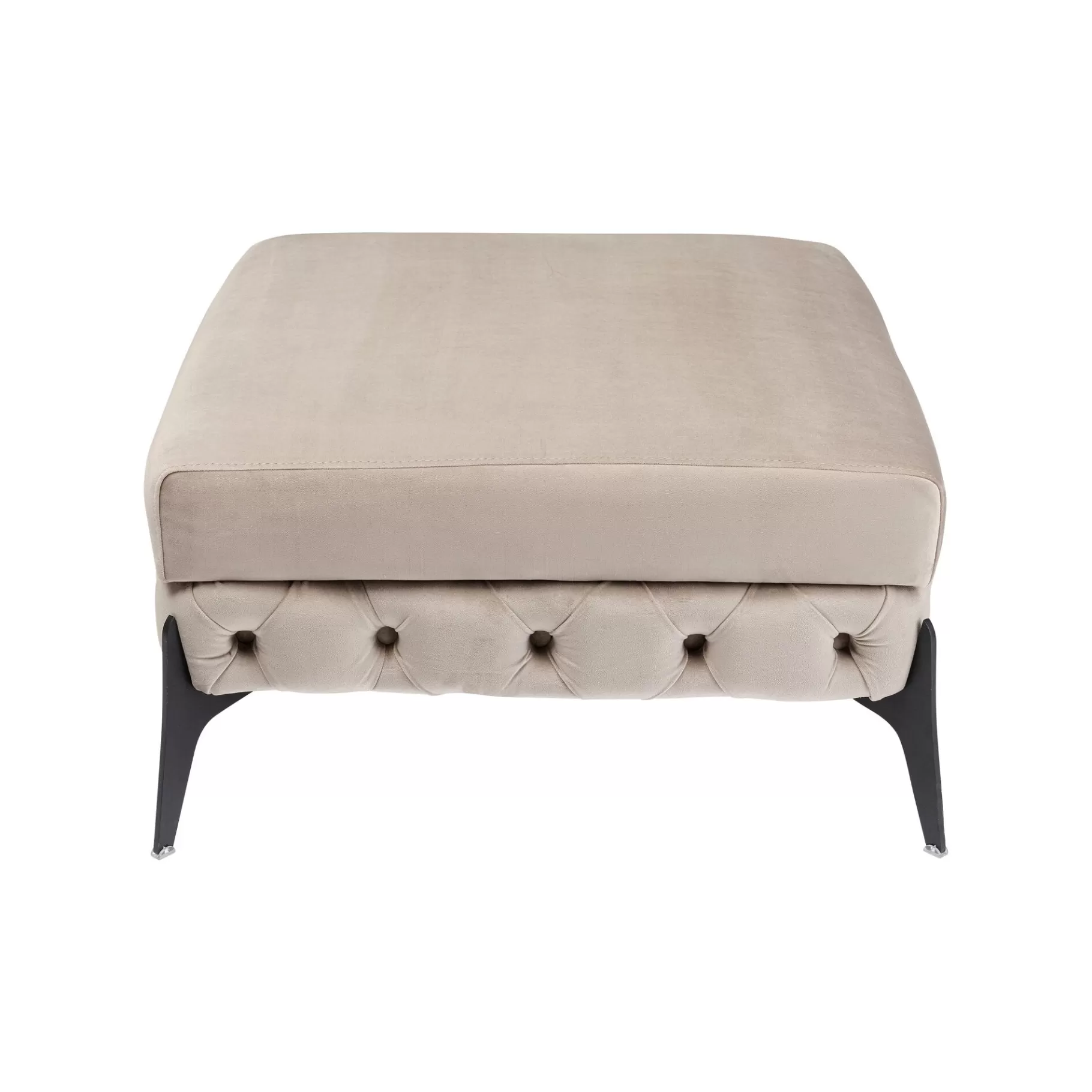 Online Pouf Bellissima Velours Beige Tabouret & Pouf