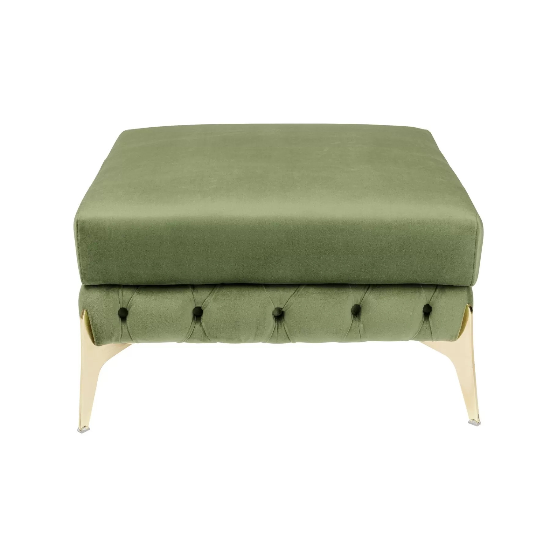 Store Pouf Bellissima Velours Vert Tabouret & Pouf