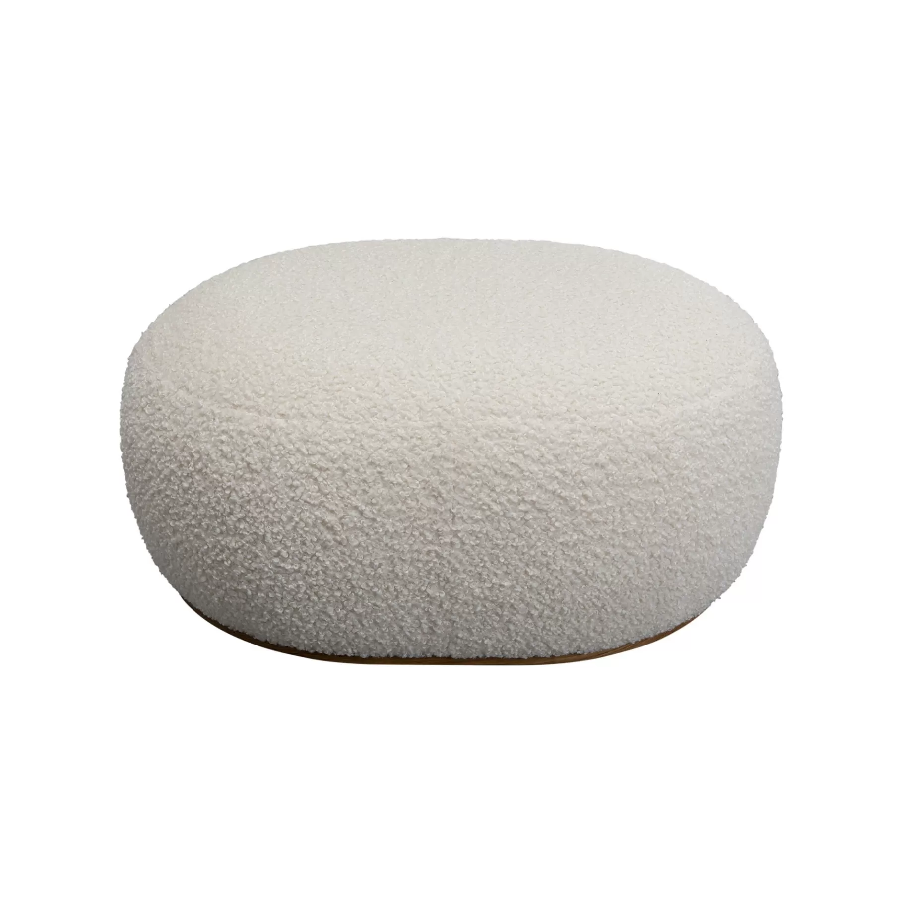 Online Pouf Pebble Boucle Blanc Tabouret & Pouf