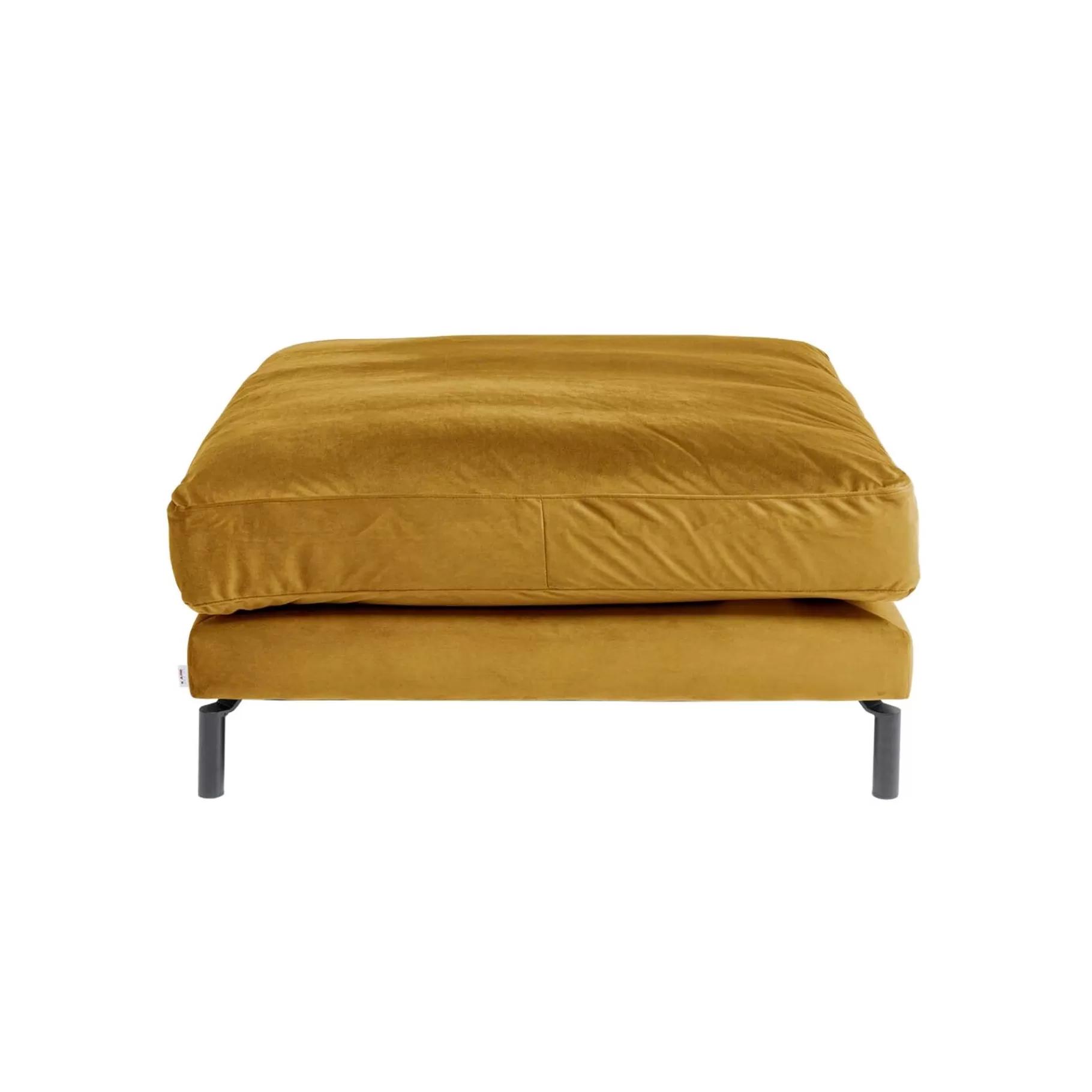 Store Repose-pieds Discovery Velours Ocre Tabouret & Pouf